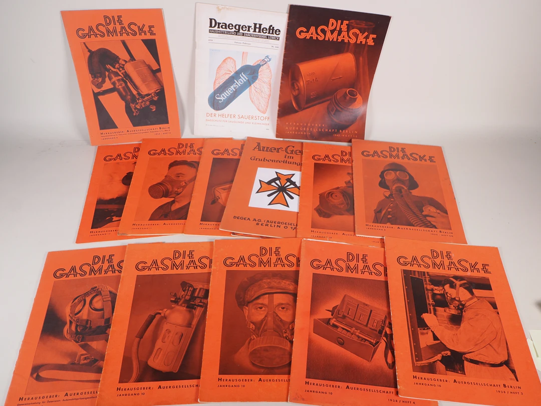 Los 2468: Konvolut seltene Fachzeitschrift " Die Gasmake ". WK2