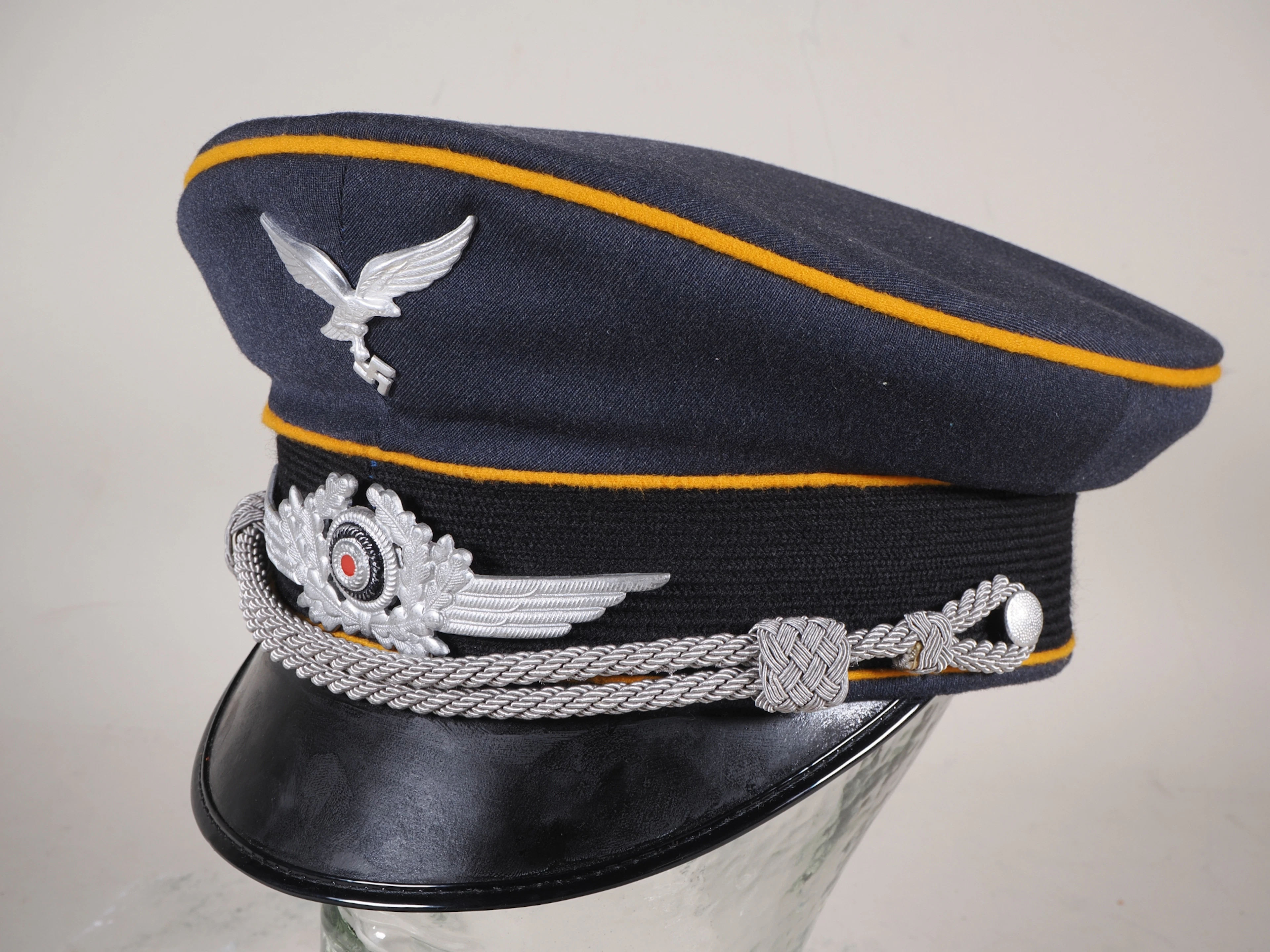 Los 2194: Luftwaffe Schirmmütze für Offiziere der Fliegertruppe