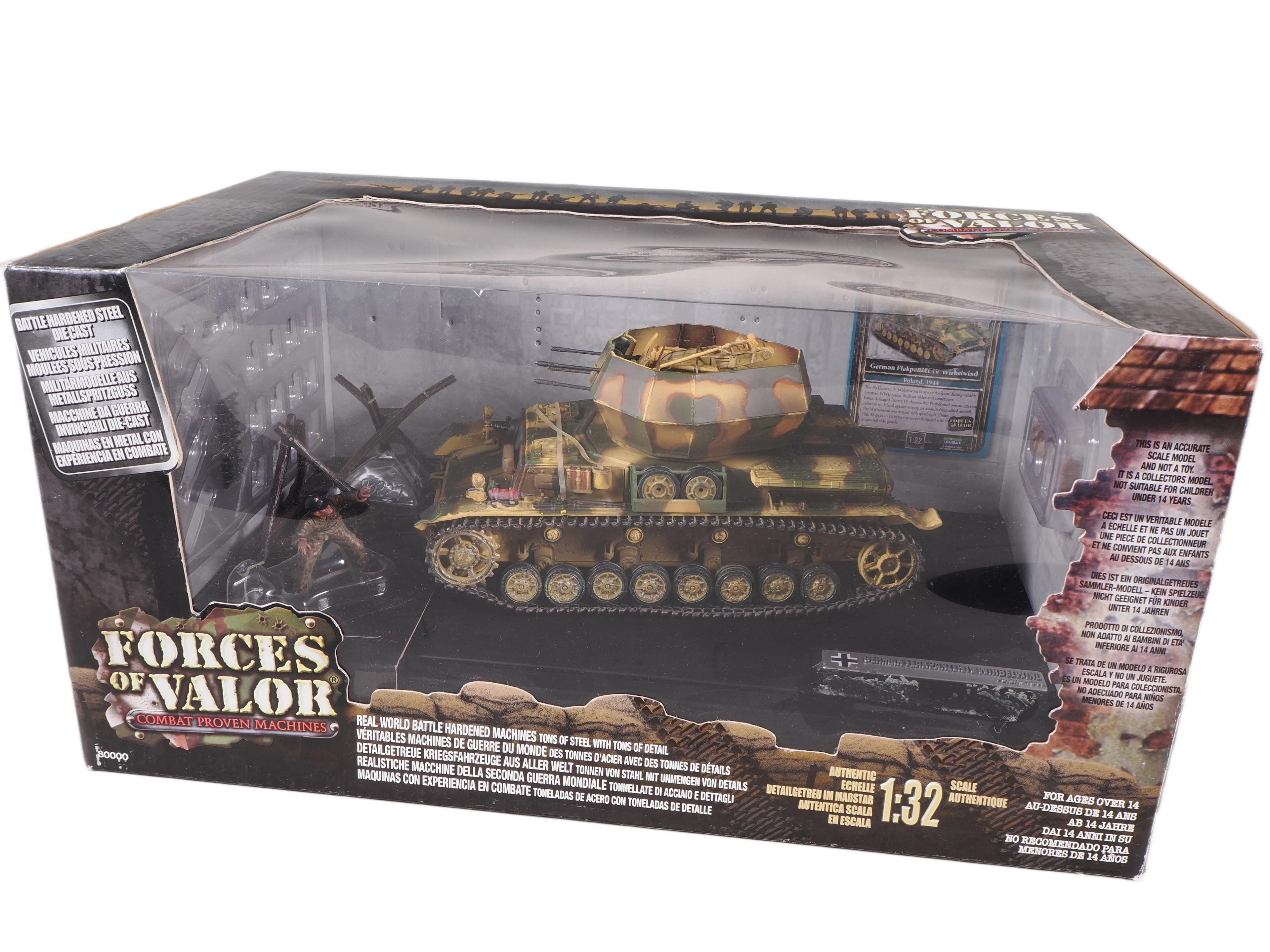 Los 2555: Unimax Forces of Valor German Flakpanzer IV Wirbelwind 80090 in OVP