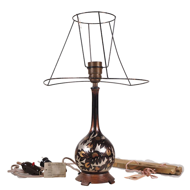 Los 941: Seltene WMF Ikora Art Deco Tischlampe Nr. 23/13, Entwurf