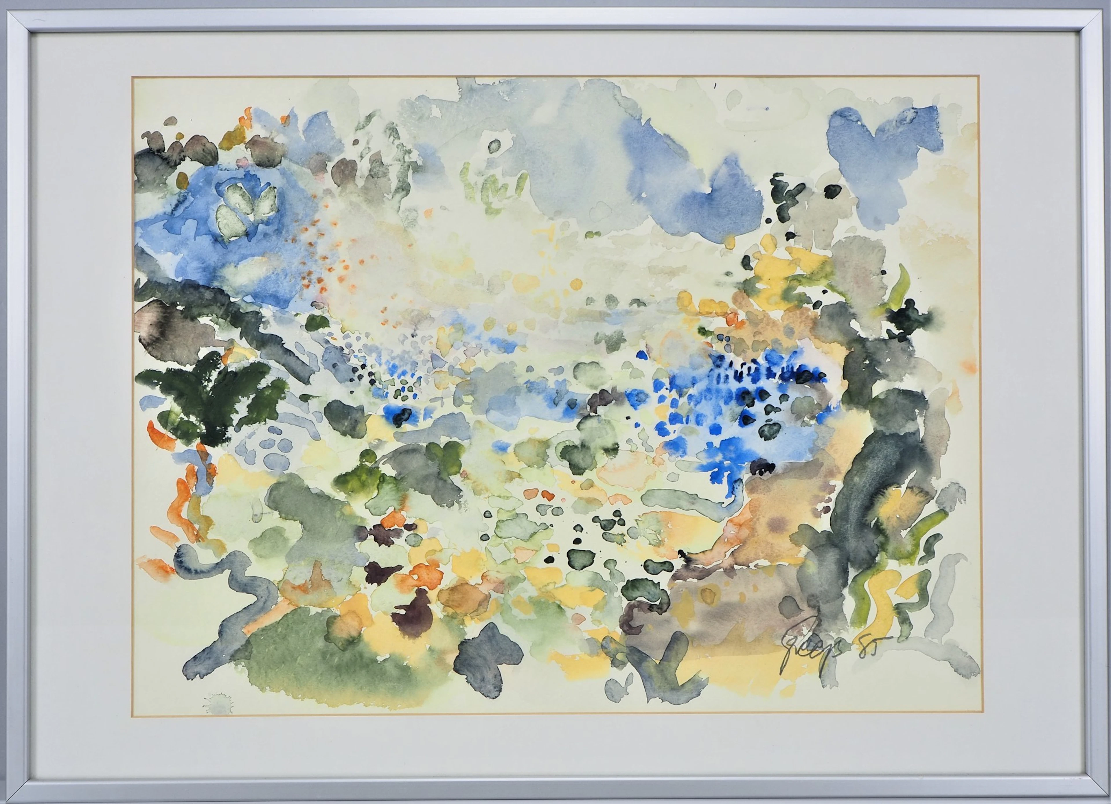 Los 14: Richard Greeß (Ulm) - Abstrahierte Landschaft, 1985