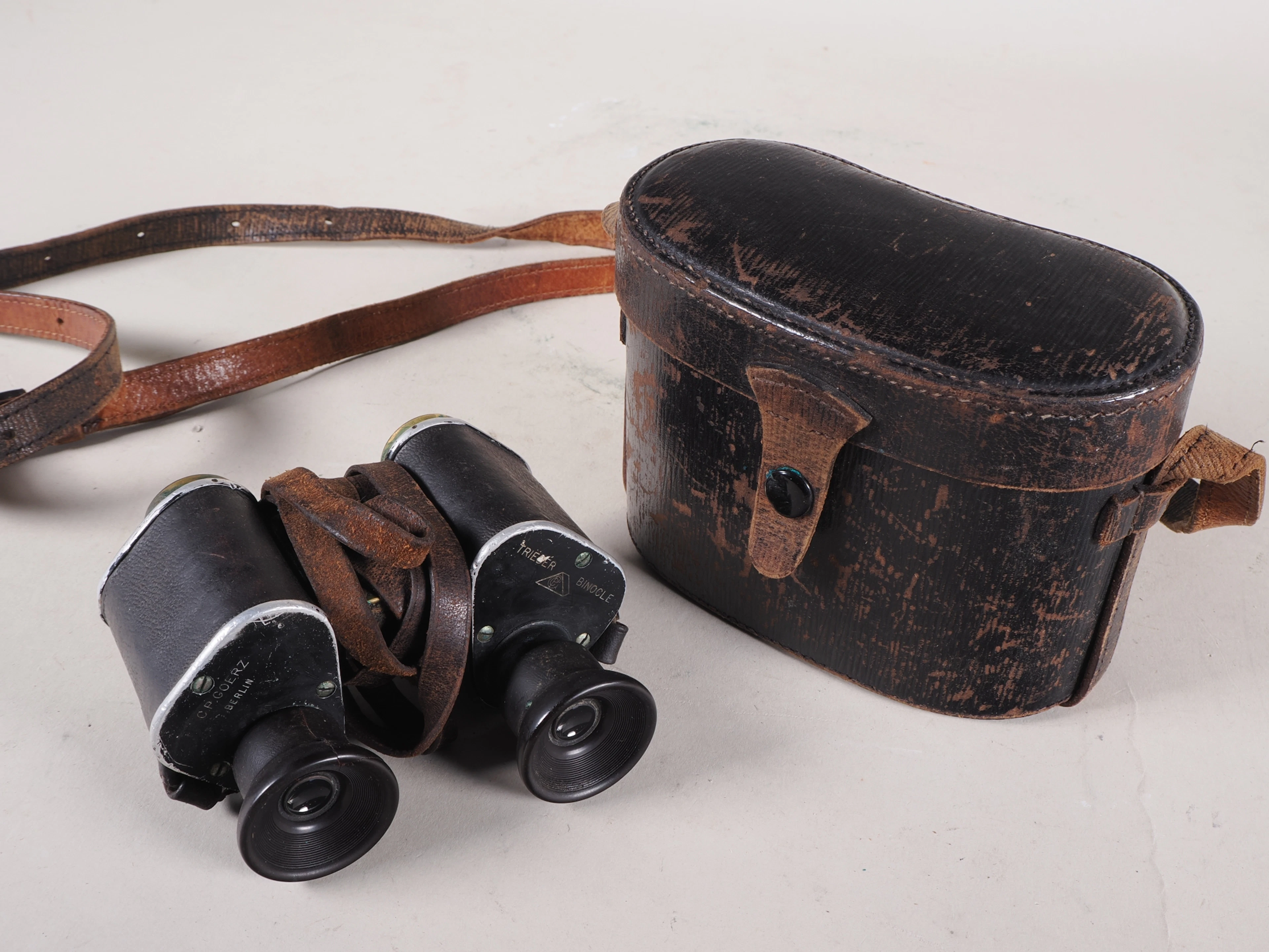 Los 1556: Fernglas im Etui um 1900 , C.P. Goerz Berlin