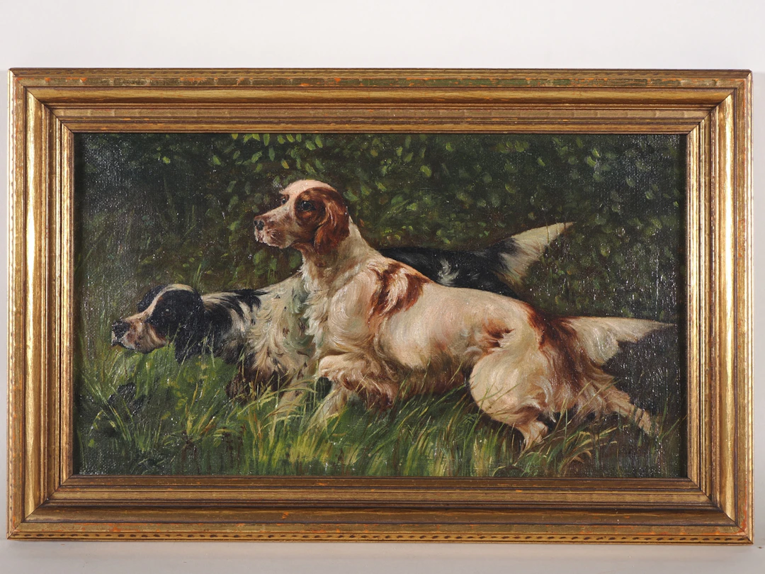 Los 81: English Setter auf suche ,19 Jhd.