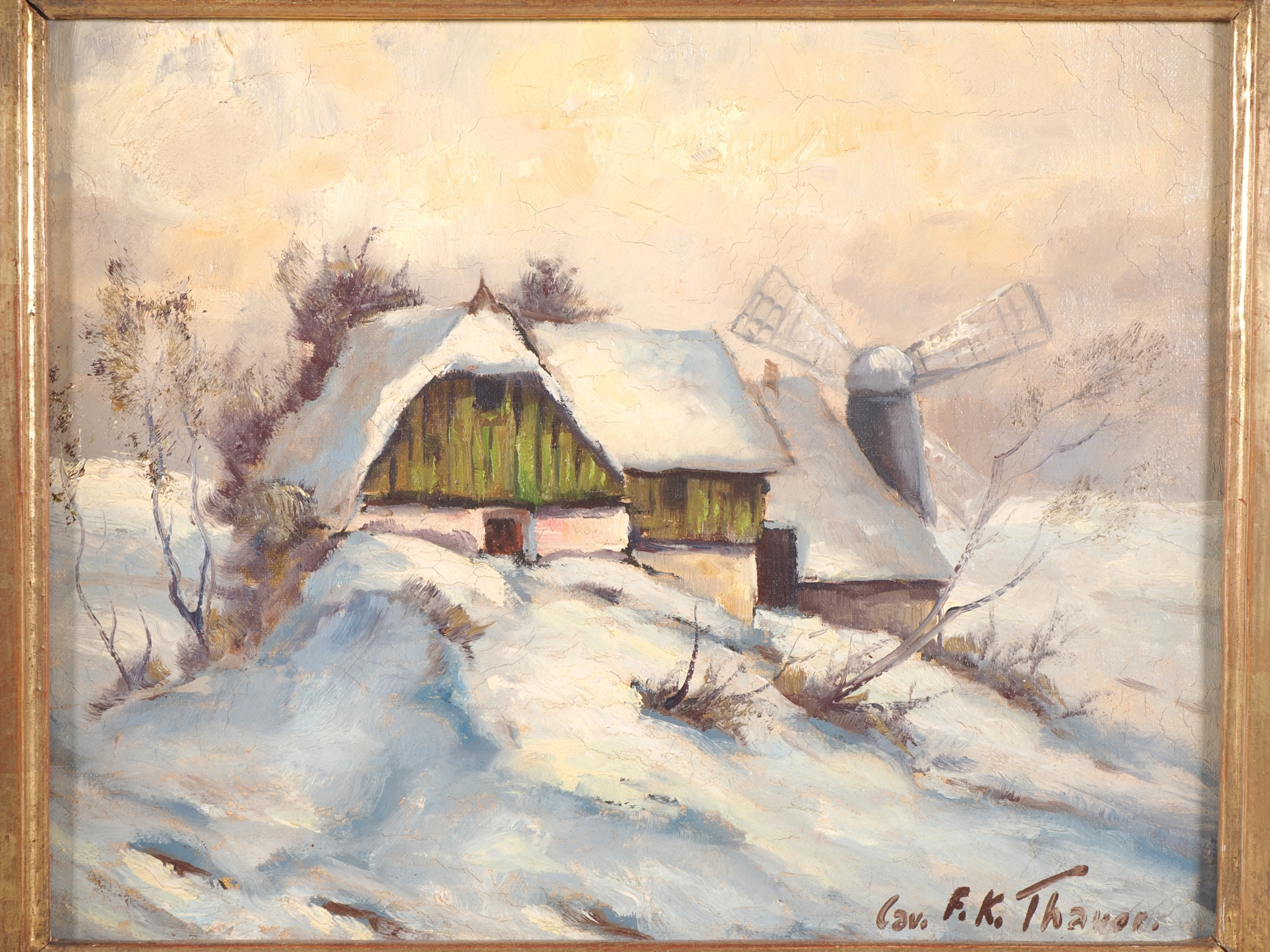 Los 119: Friedrich Karl Thauer (1924 - 2009) - Verschneite Winterlandschaft