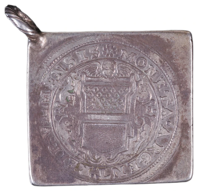 Los 1446: Originale Ulmer Guldenklippe 1704 aus Silber als Anhänger montiert