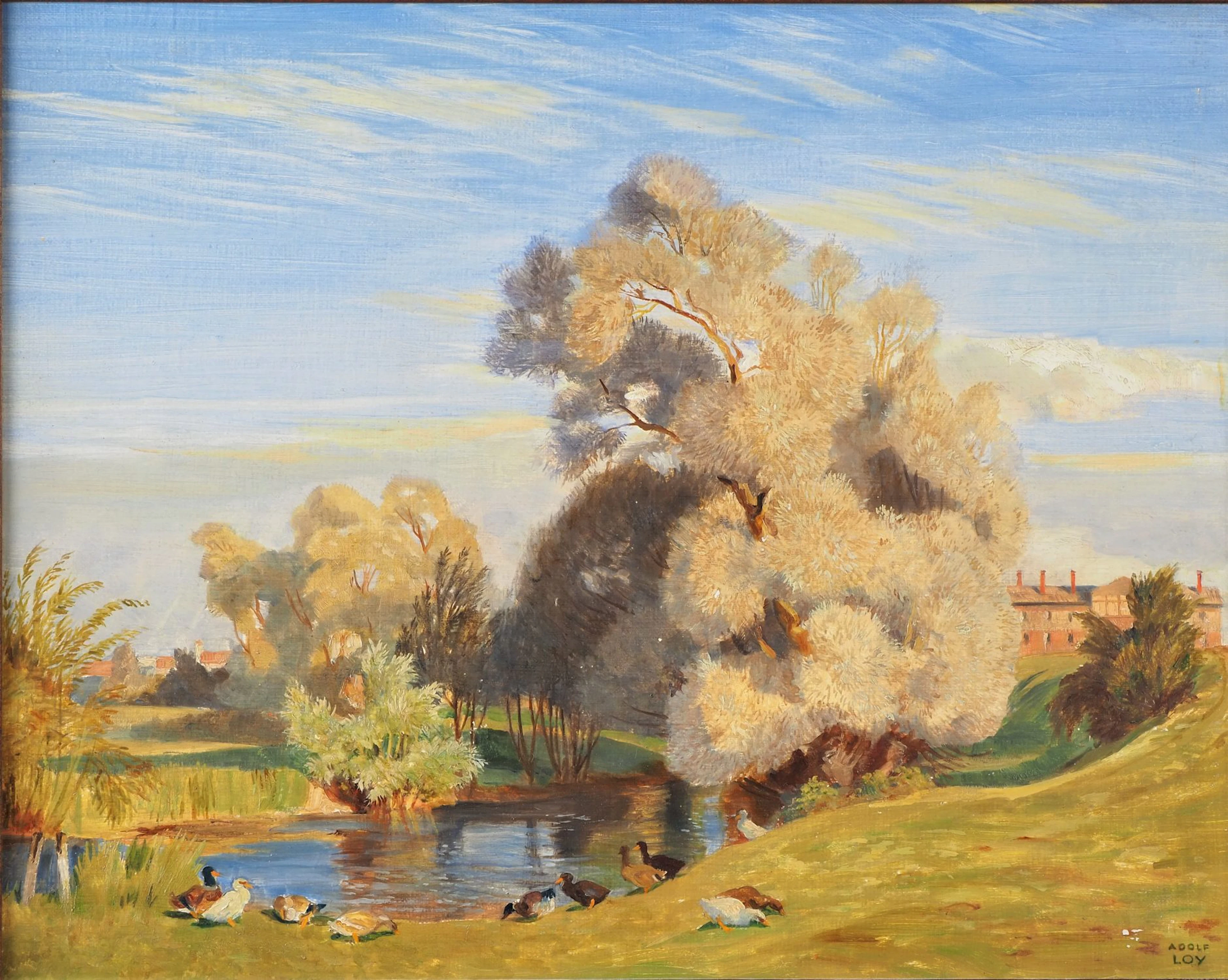 Los 117: Adolf Loy (1903, Biberach - 1967, Blaustein-Lautern) - Landschaft