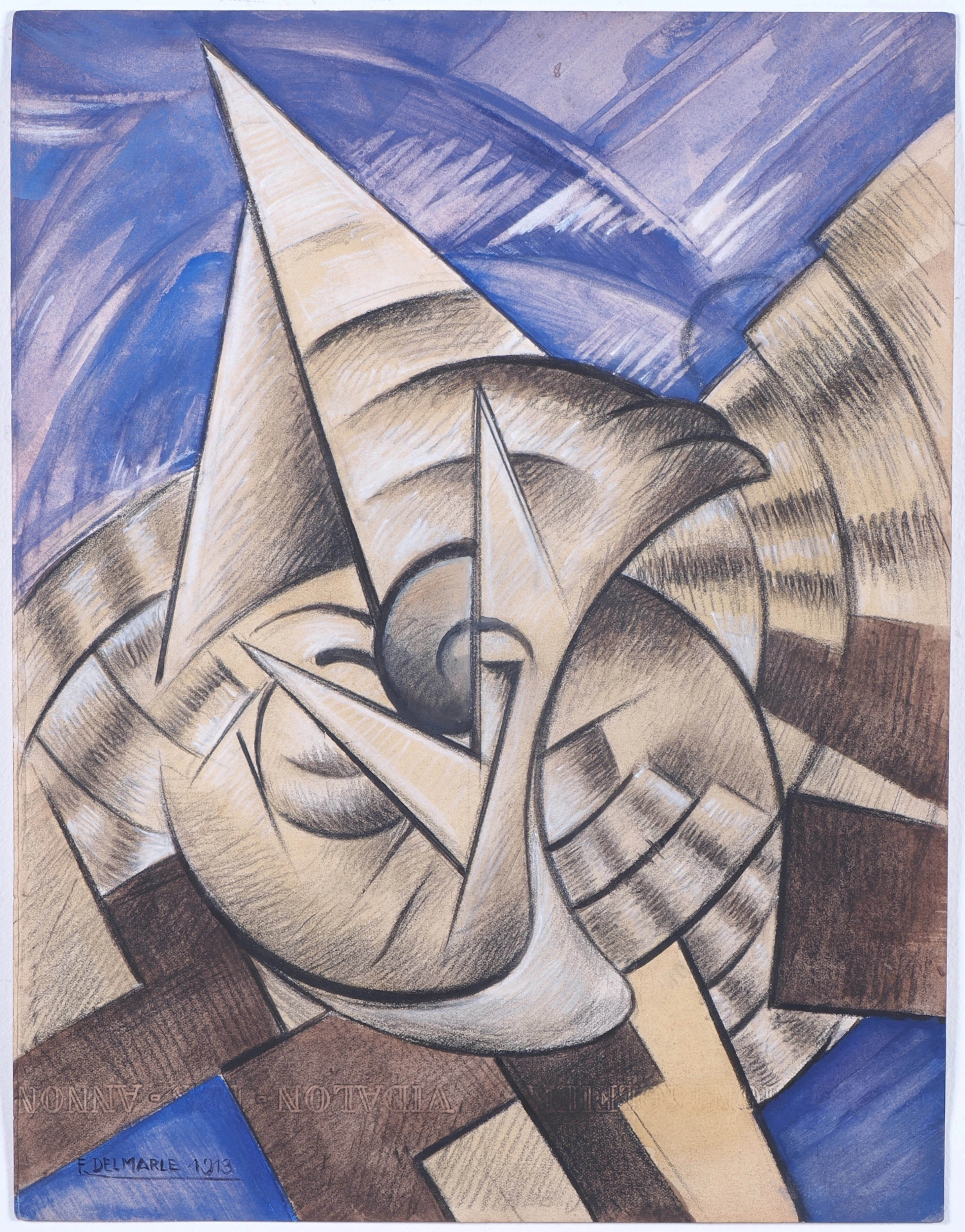 Los 97: Felix Del Marle (1889 - 1952) zugeschr. - Kubistische Komposition, 1913