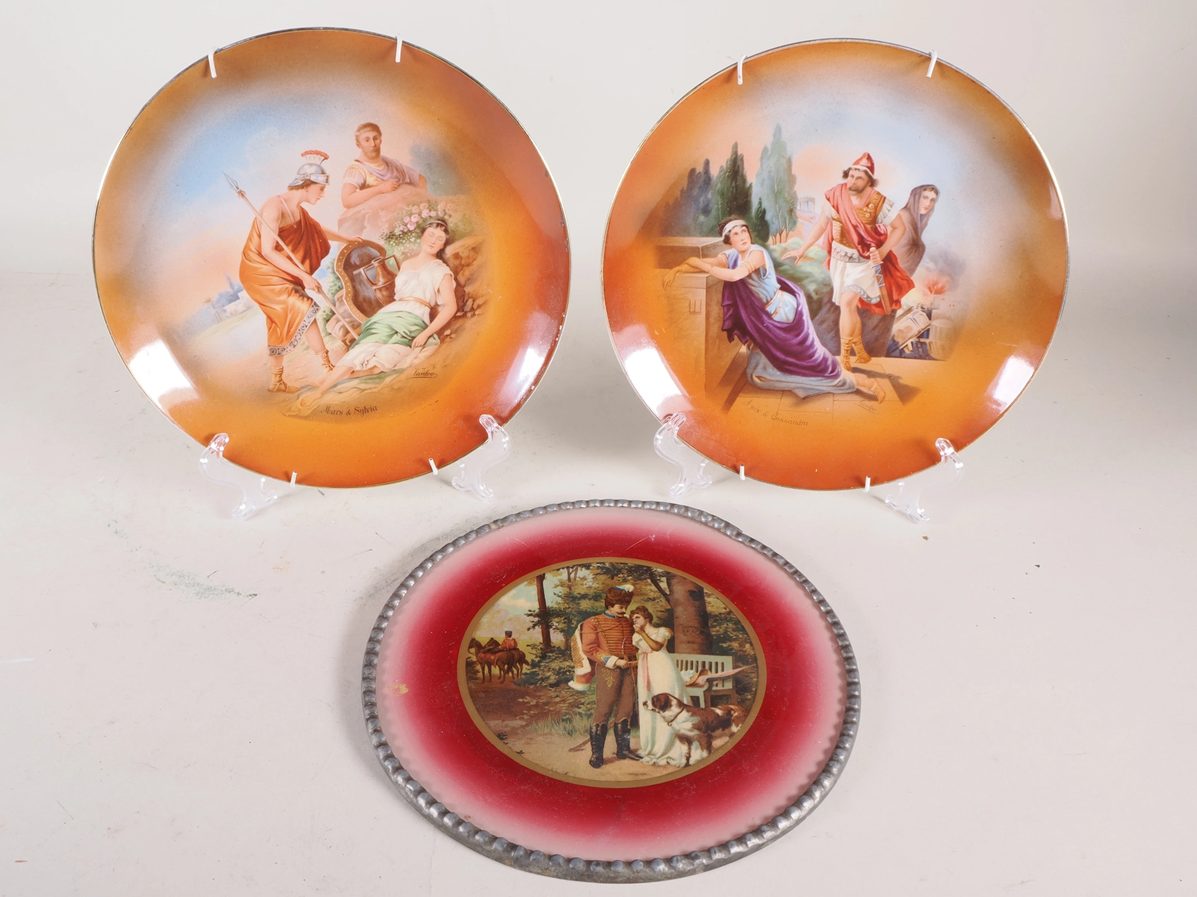 Los 1477: Drei Wandteller um 1900