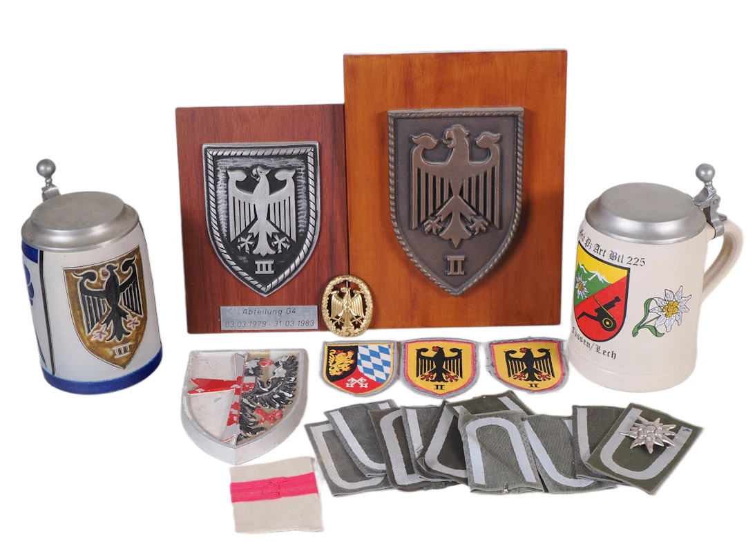 Los 2568: Konvolut Bundeswehr, Bierkrüge, 1./Geb Pz Art Btl 225 Füssen/Lech