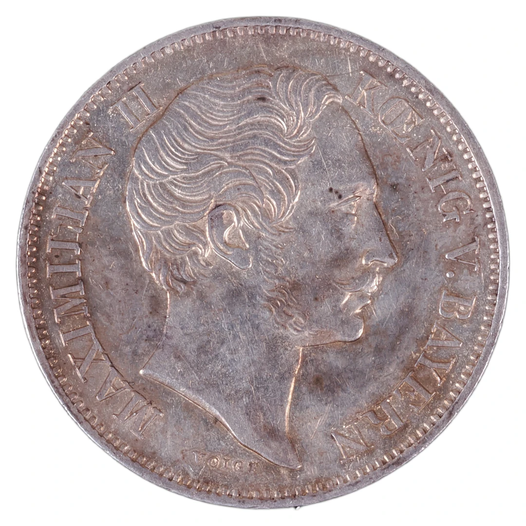 Los 1444: Bayern Silbermünze 1/2 Gulden 1864 Maximilian II