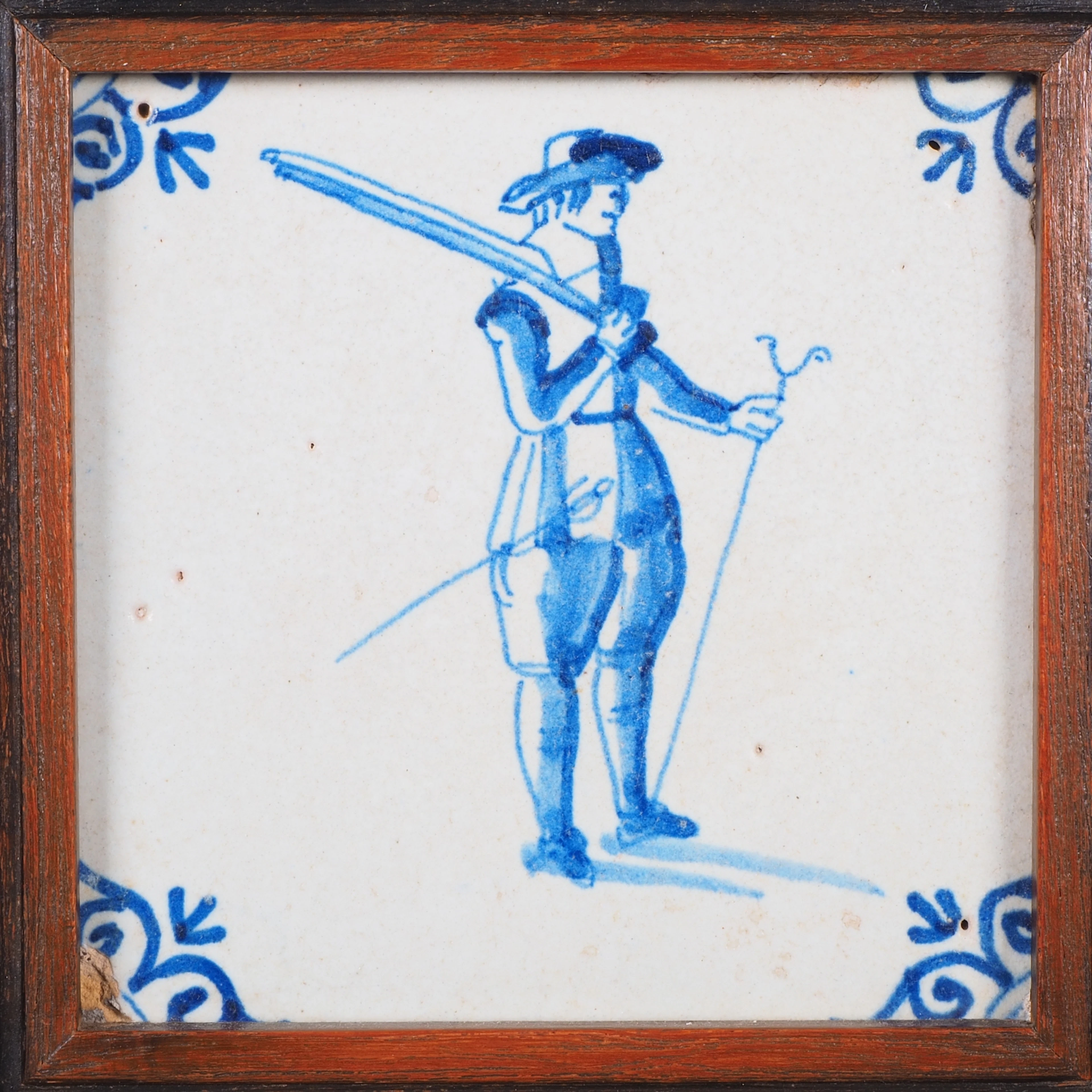 Los 1545: Delft, Fayence-Kachel, 17./18. Jh.