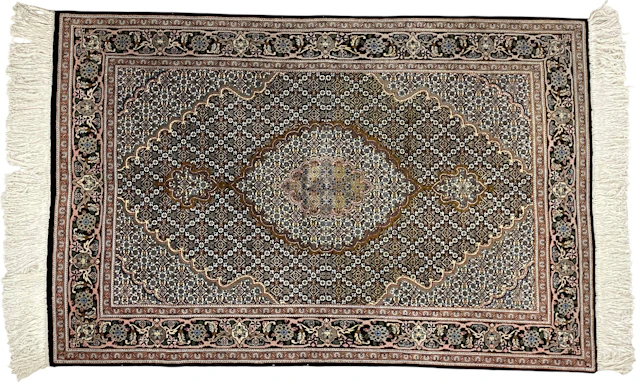 Los 1354: Handgeknüpfter Perserteppich Täbriz, Persien, 155x101cm, 1980er