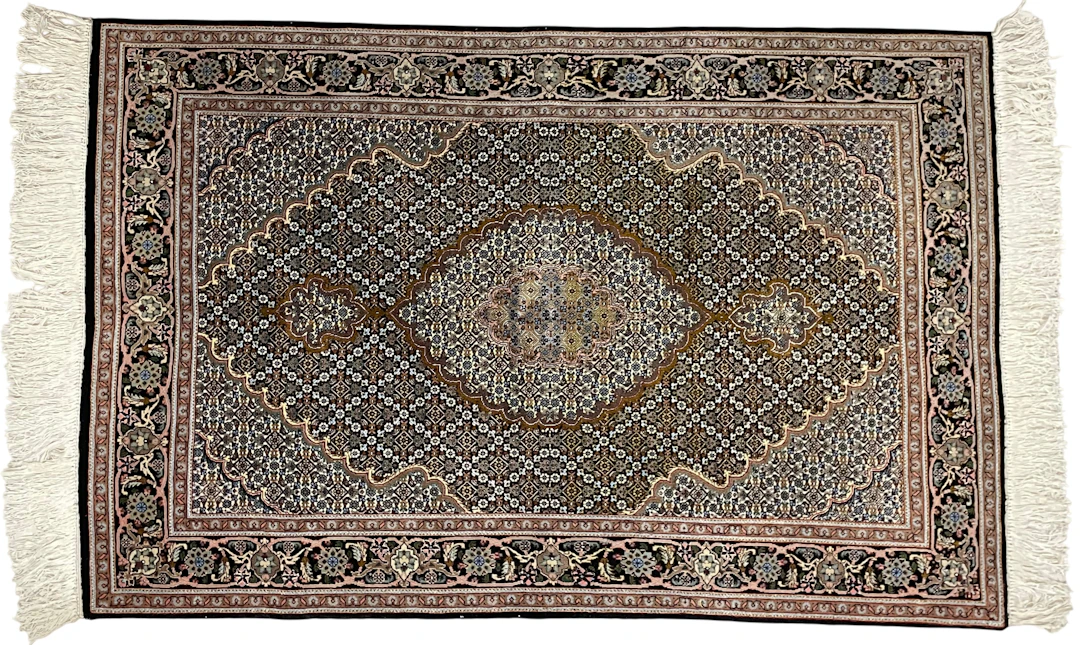 Los 1354: Handgeknüpfter Perserteppich Täbriz, Persien, 155x101cm, 1980er