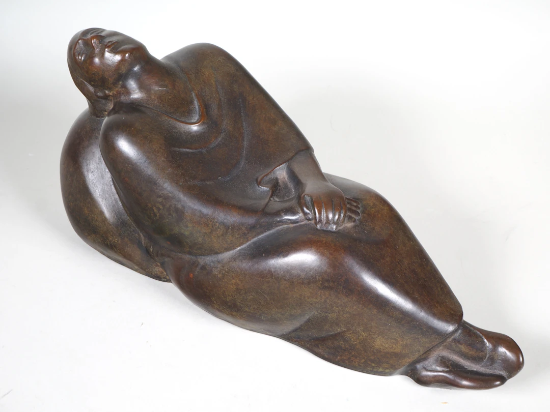 Los 1111: Ernst Barlach - Skulptur "Träumendes Weib", Reduktion in Bronze