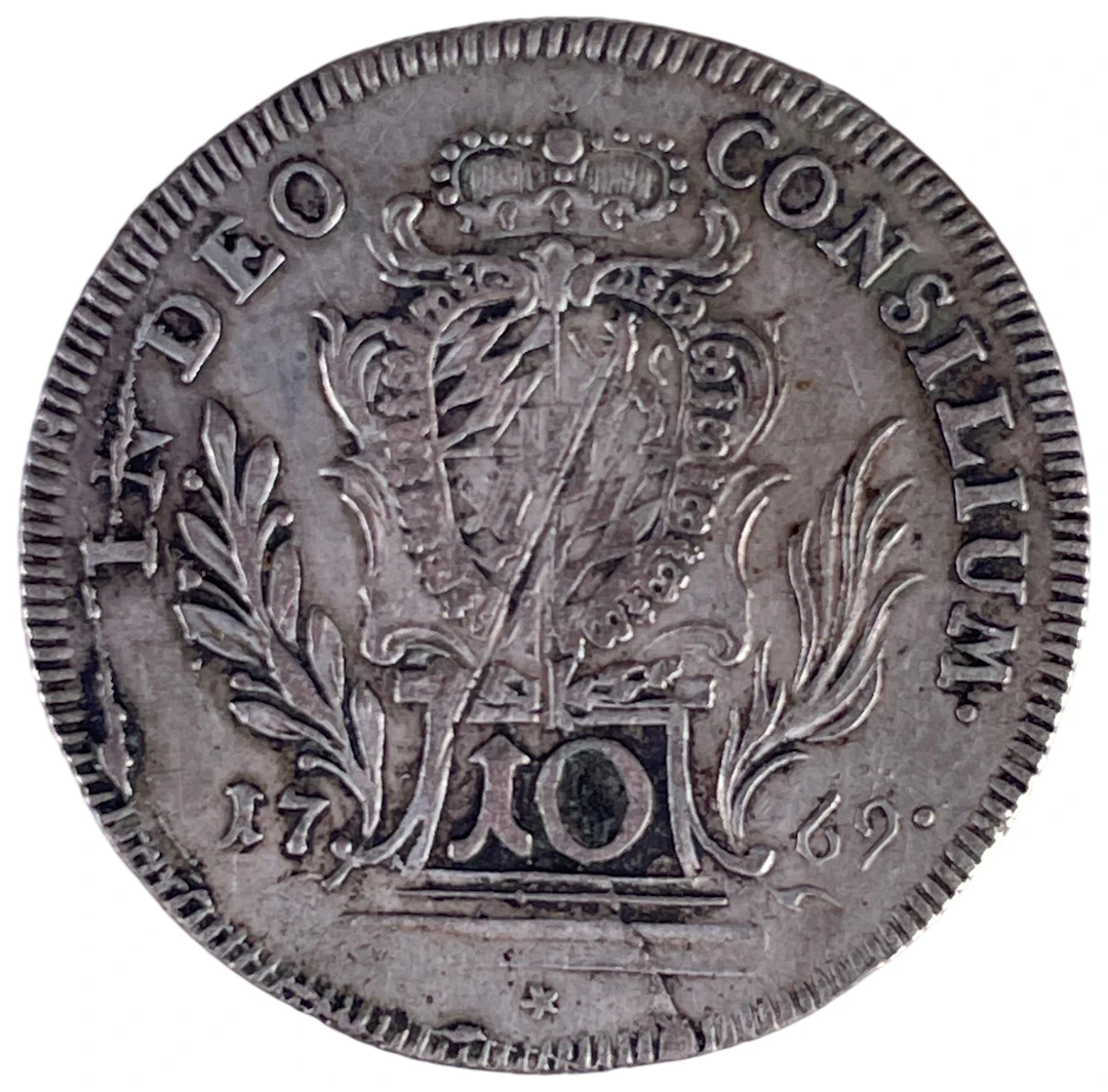 Los 1414: Electorate of Bavaria 1769 10 Kreuzer Silbermünze Maximilian
