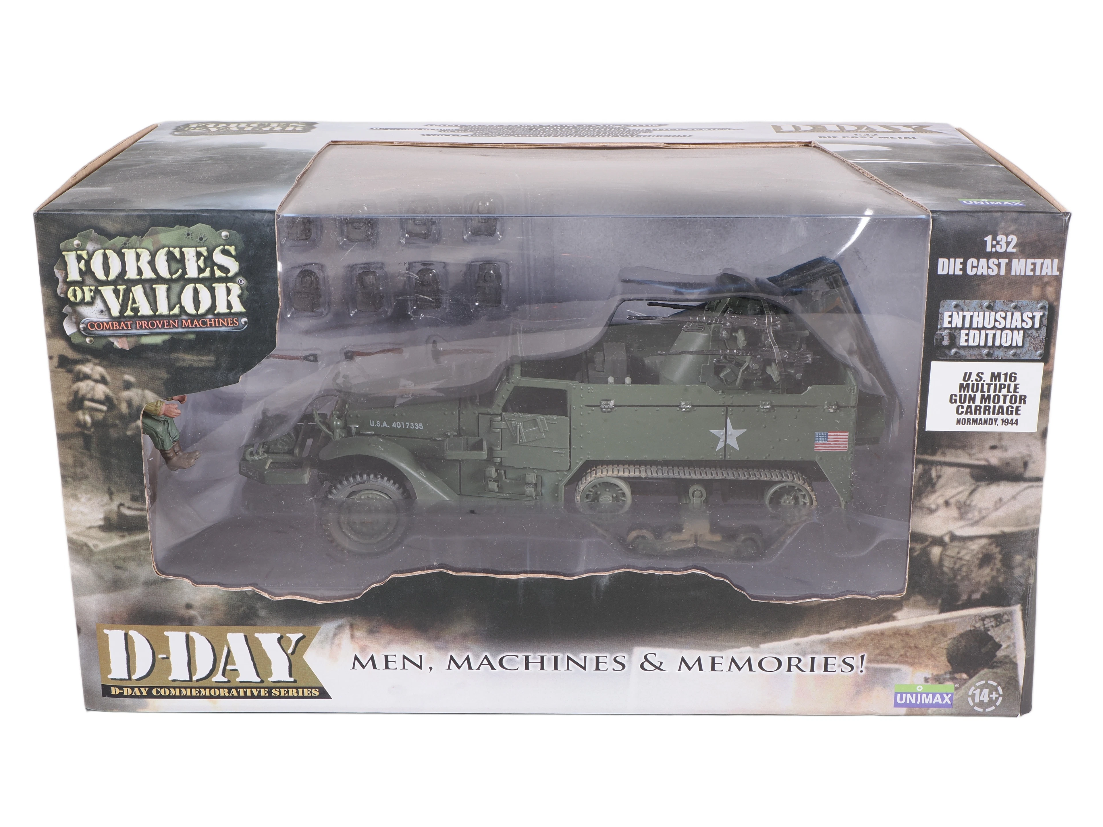 Los 2543: Forces of Valor D-Day M16 Multiple Gun Motor Carriage 1:32 Maßstab