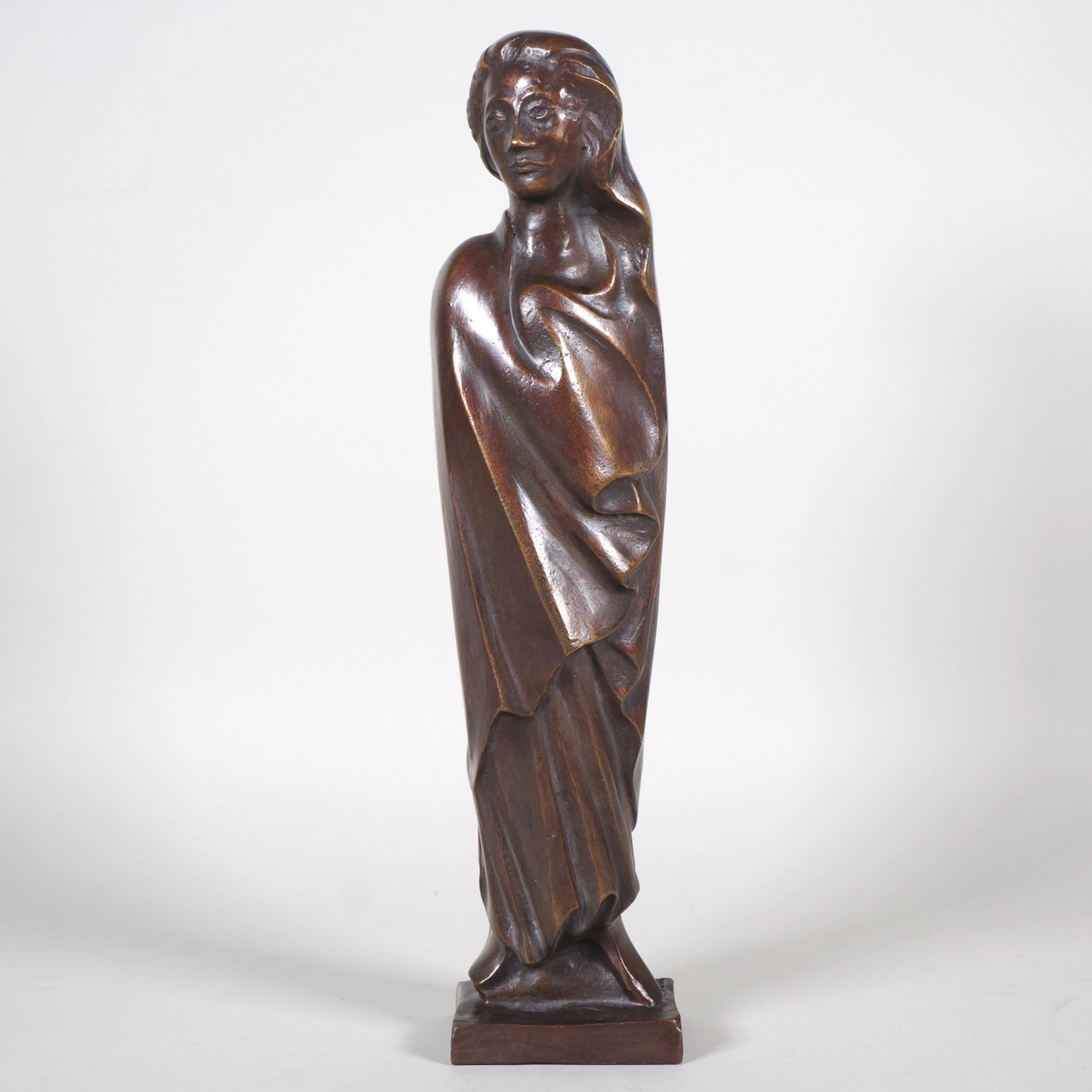 Los 1110: Ernst Barlach - Skulptur "Frau im Wind", Reduktion in Bronze