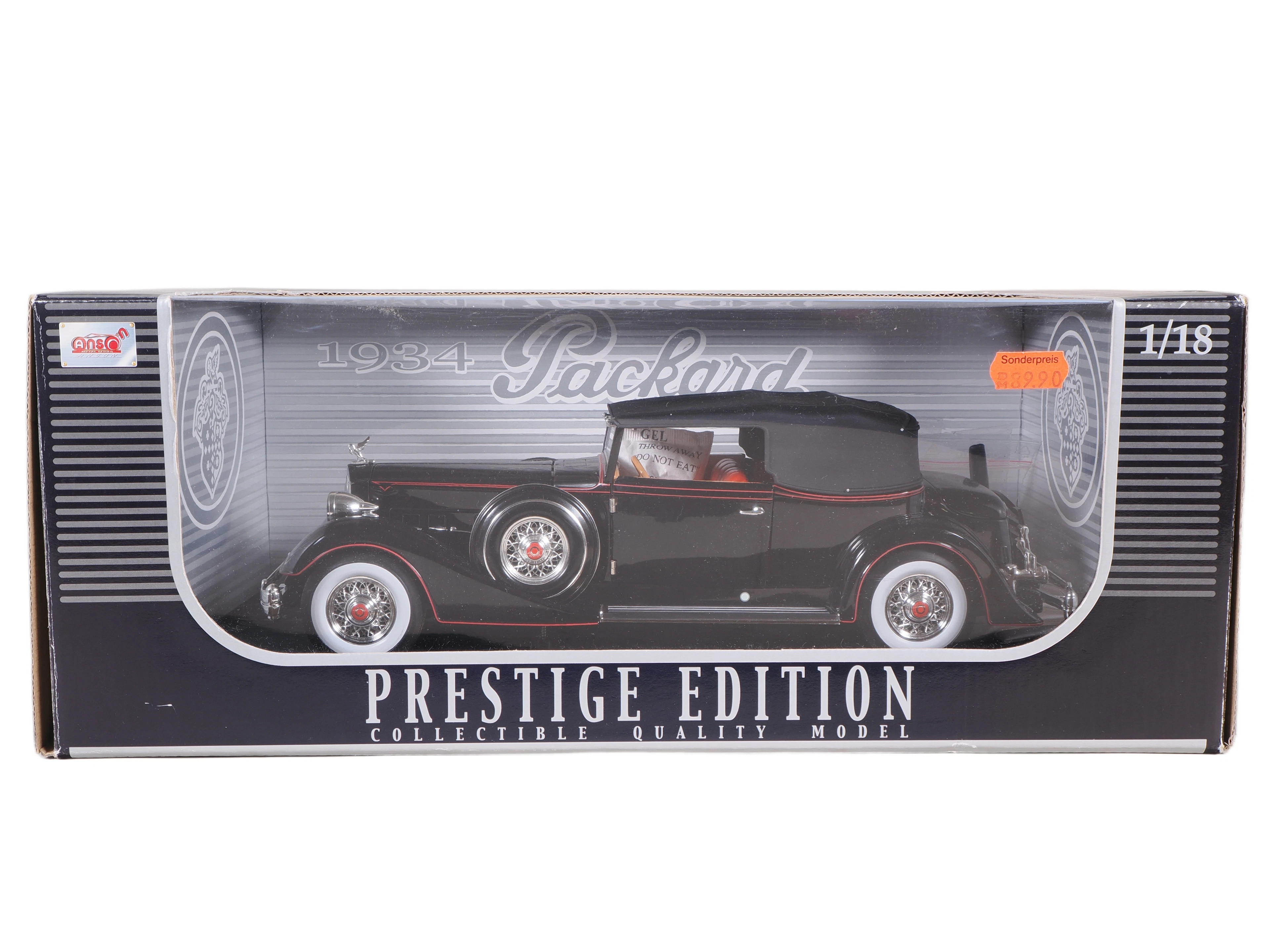 Los 2010: Anson 1934 Packard Prestige Edition Sammlermodell 1:18