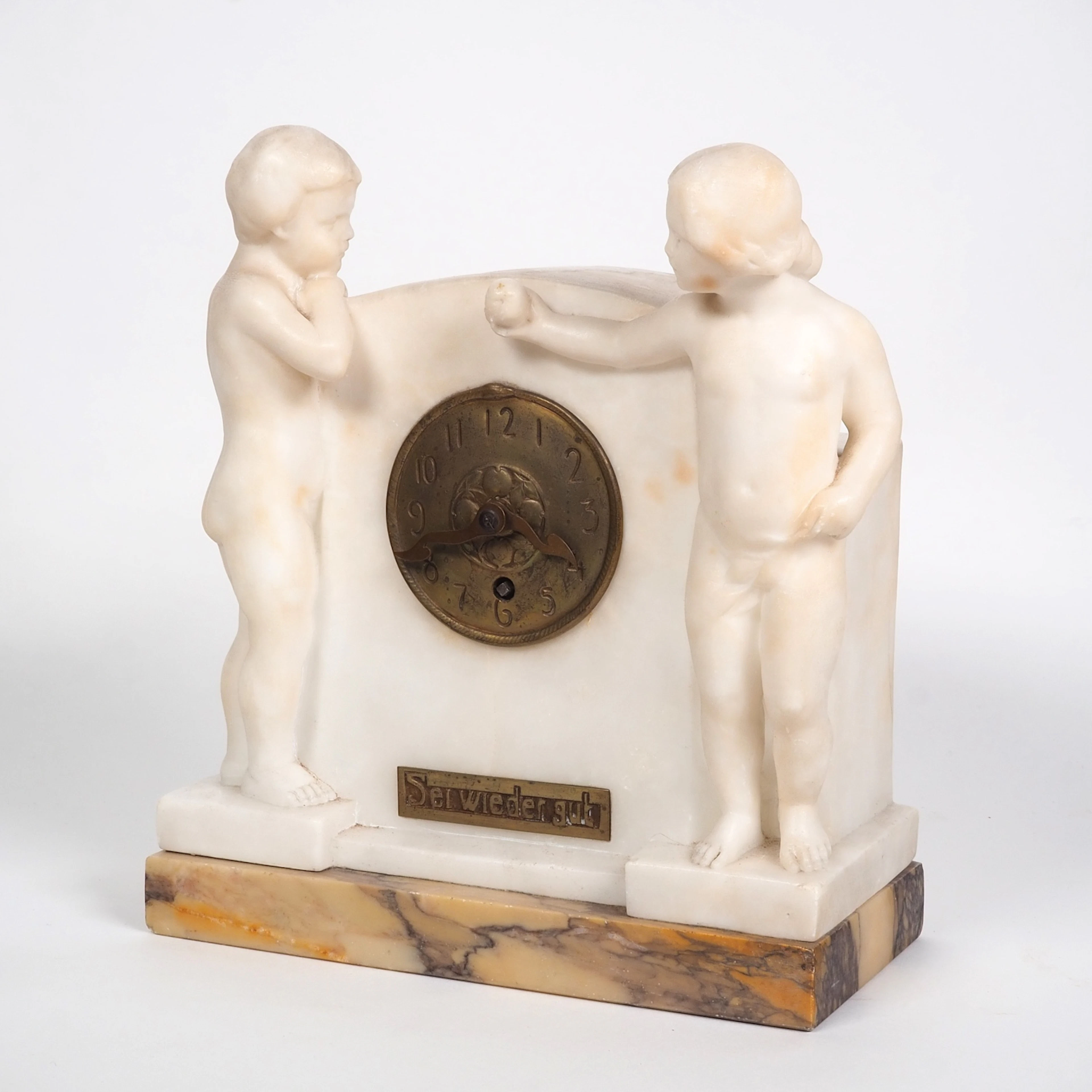Los 1501: Figurenuhr Jugendstil, um 1900