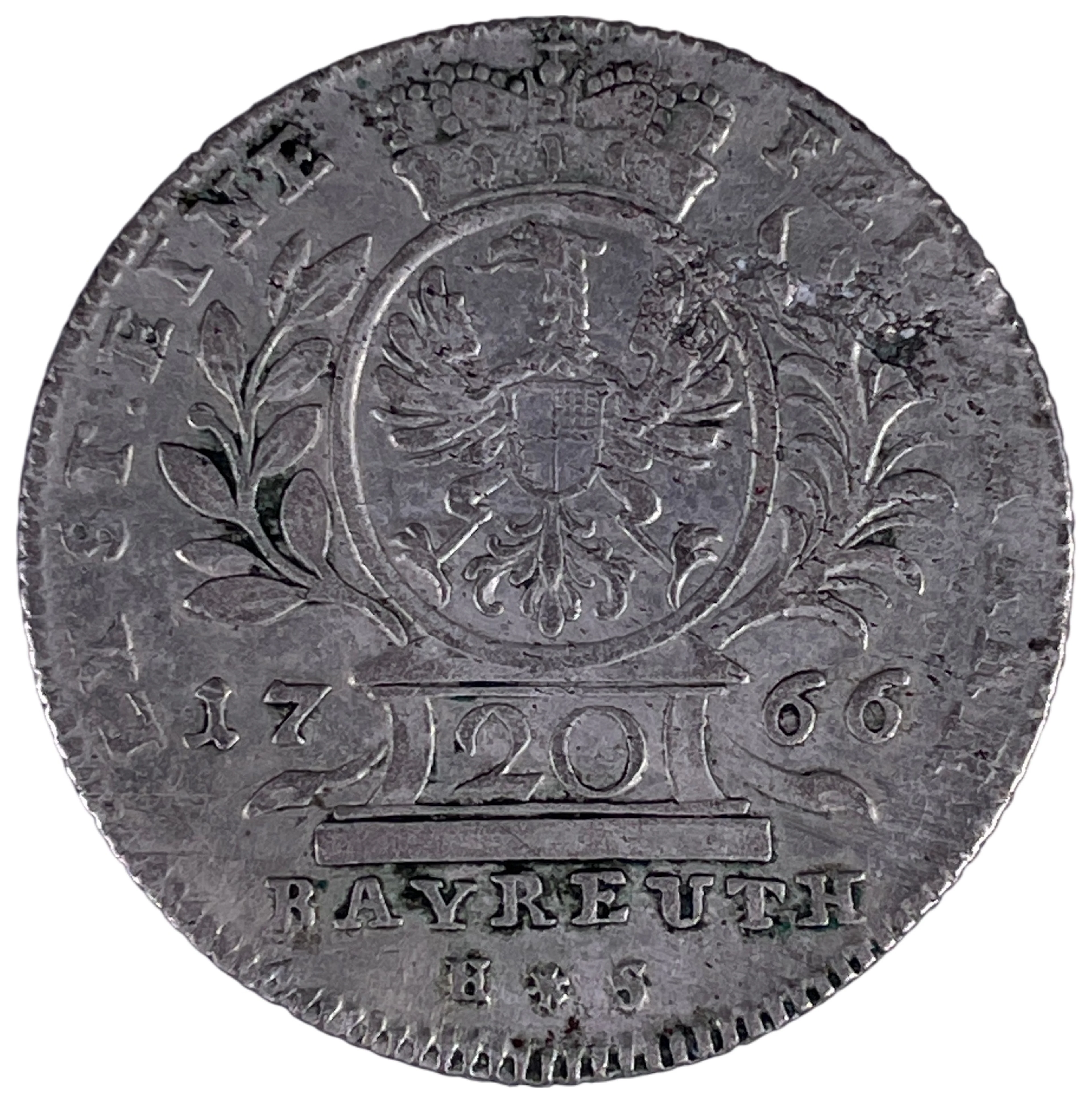 Los 1416: Brandenburg-Ansbach Alexander Silbermünze 20 Eine Feine