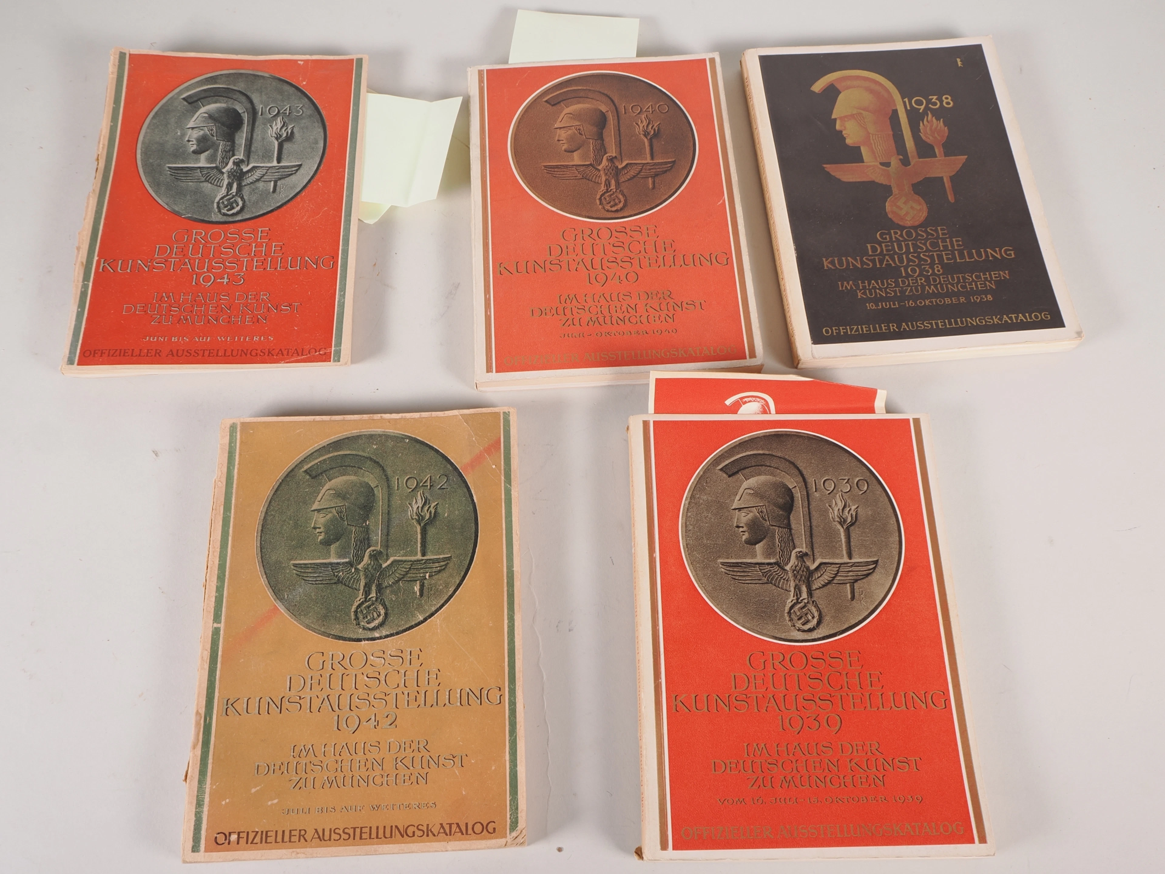 Los 2466: 5x Grosse Deutsche Kunstausstellung 1938-1943