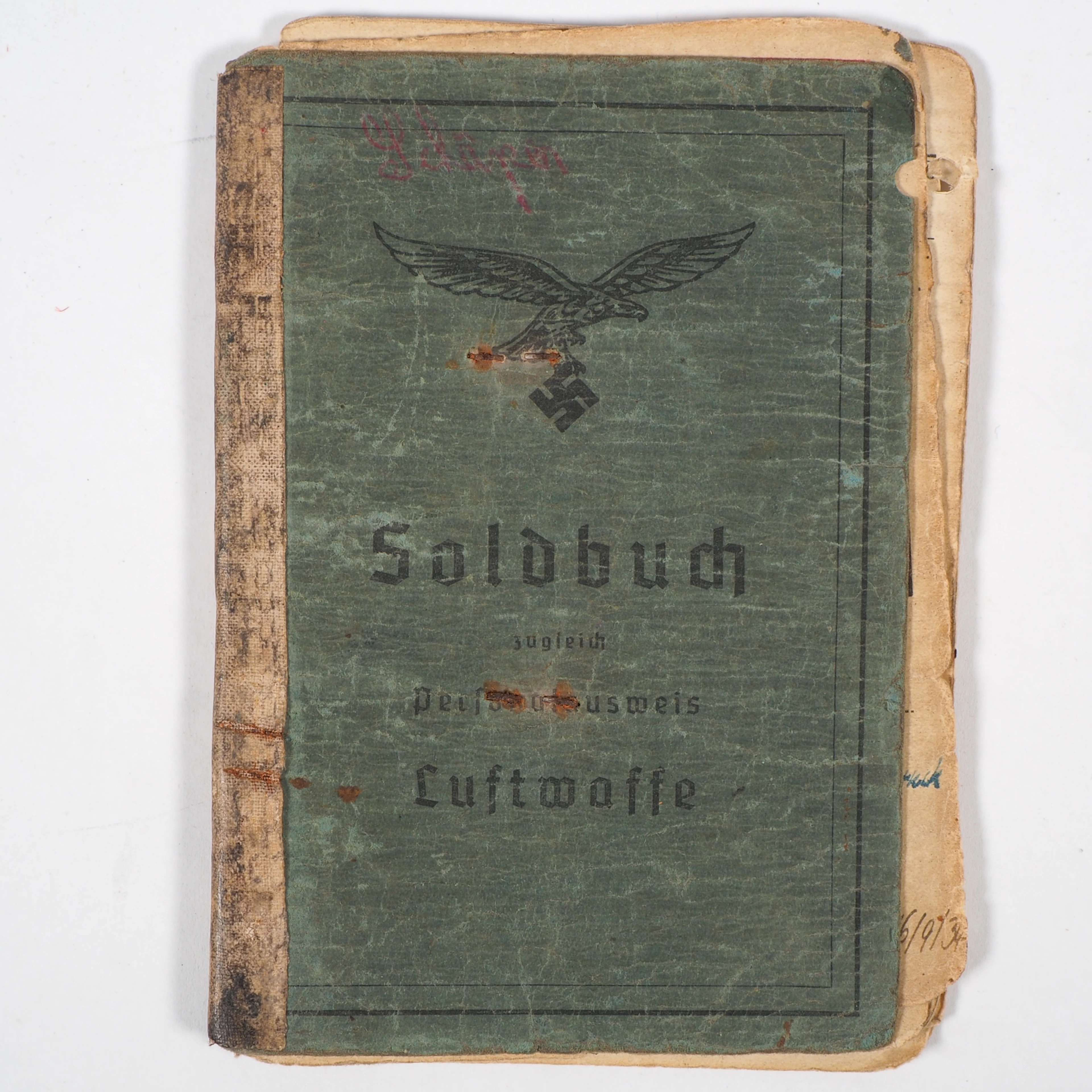 Los 2134: Soldbuch Luftwaffe Nachtjagdgeschwader 5 KG 53 u.a. General Wever
