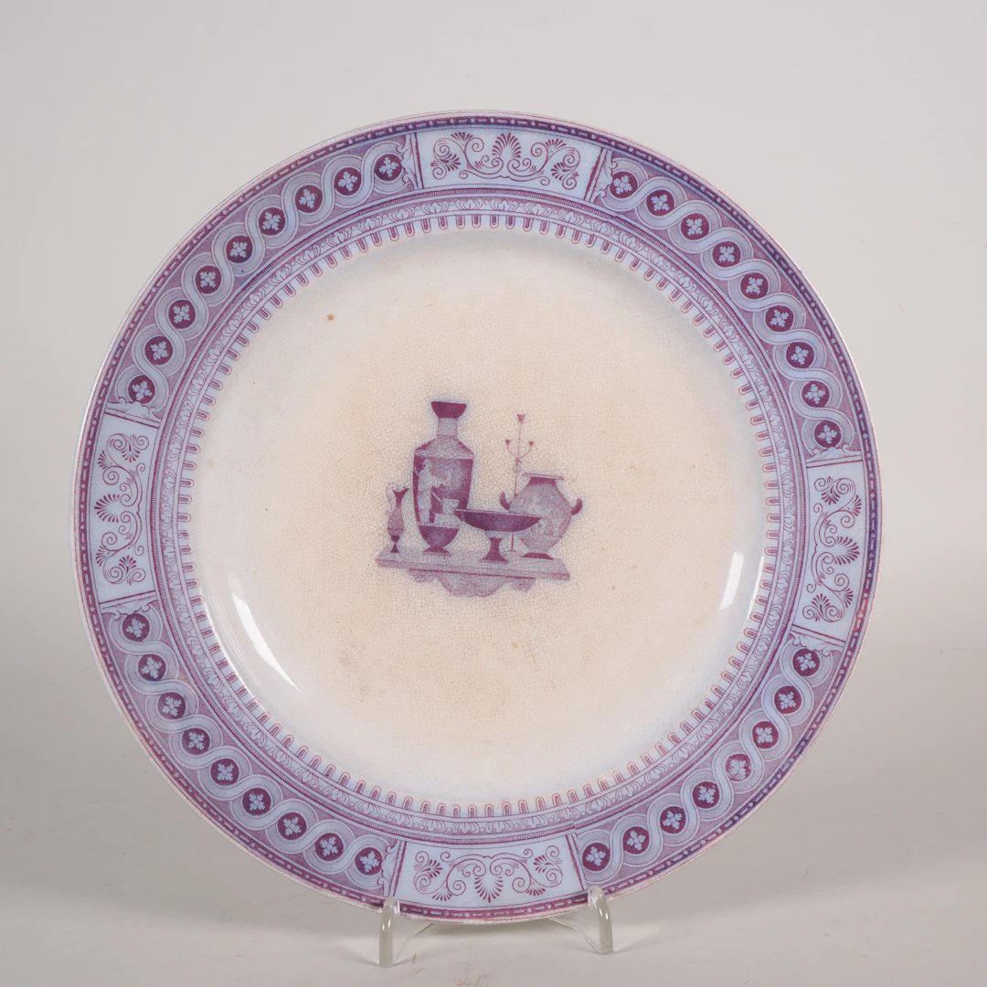 Los 1464: England Porzellanteller 1866-18881 Etruscan Vases