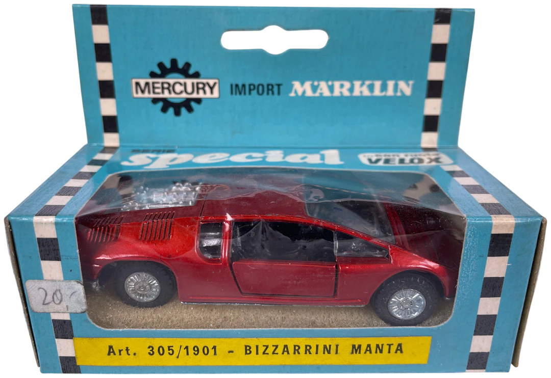 Los 1993: Märklin Mercury Modellauto Bizzarrini Manta in OVP