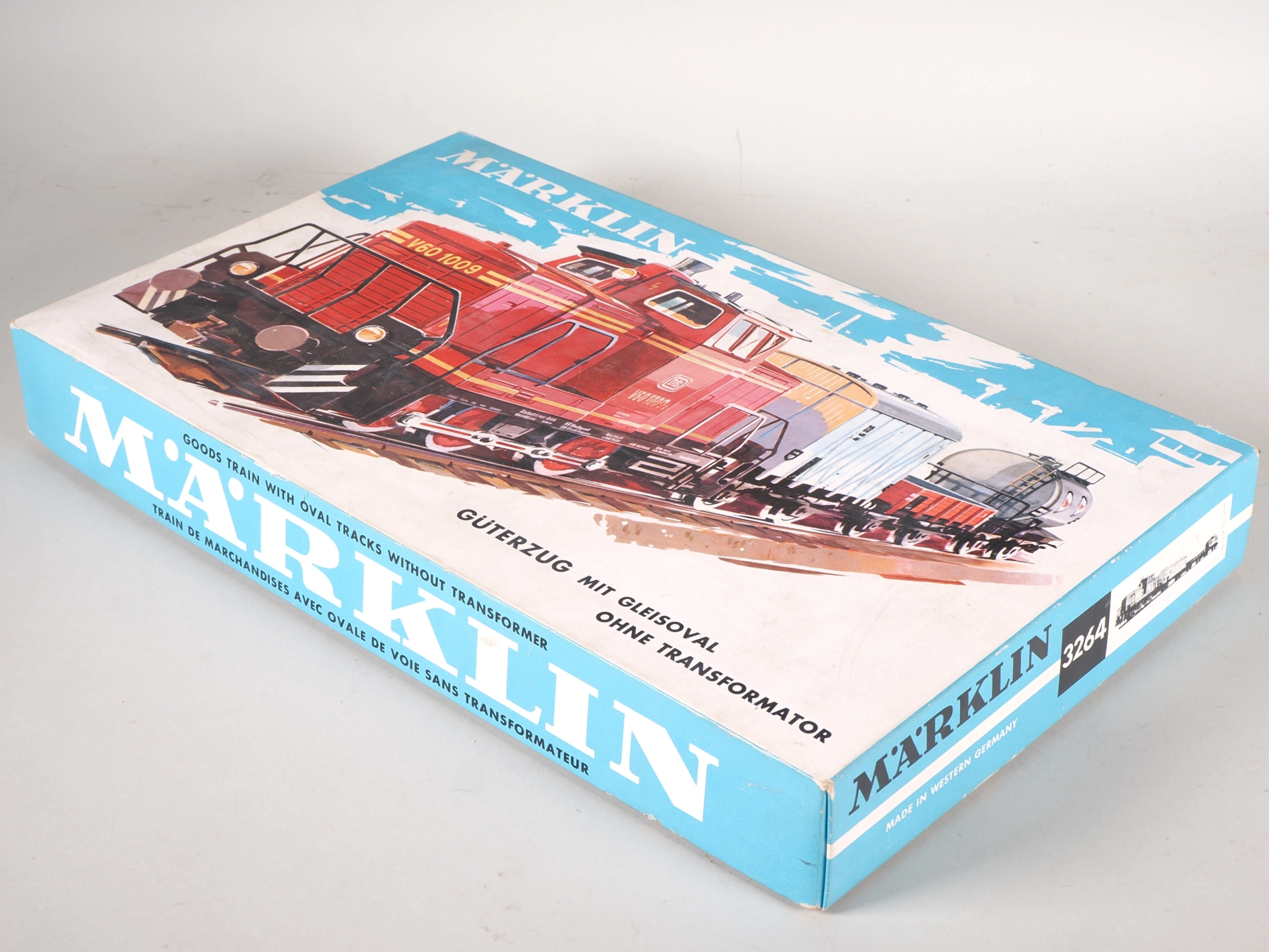 Los 1813: Märklin 3264 Zugpackung, Güterzug mit Gleisoval, H0, 1960er