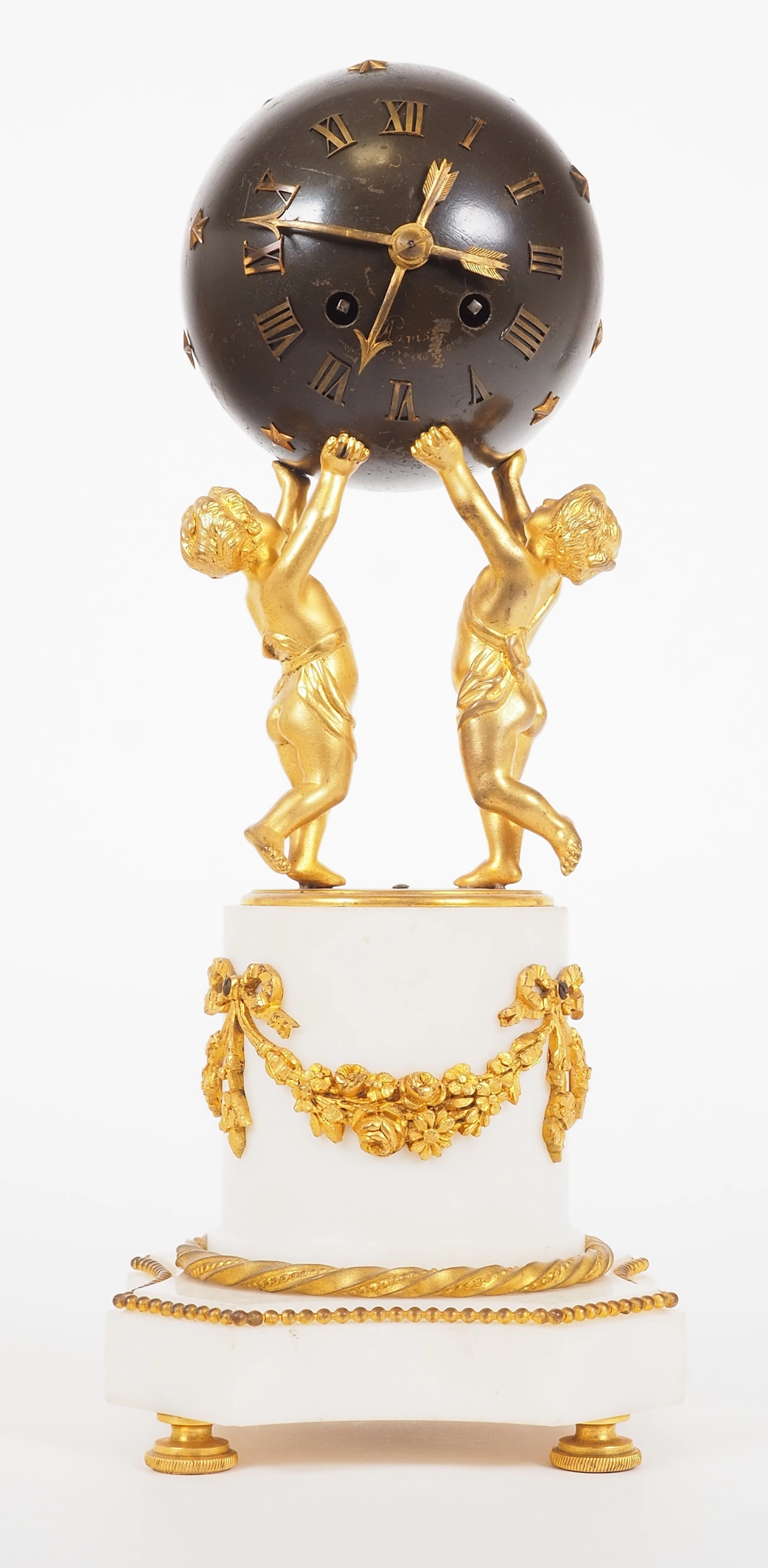 Los 568: Zierliche Figurenuhr, um 1860