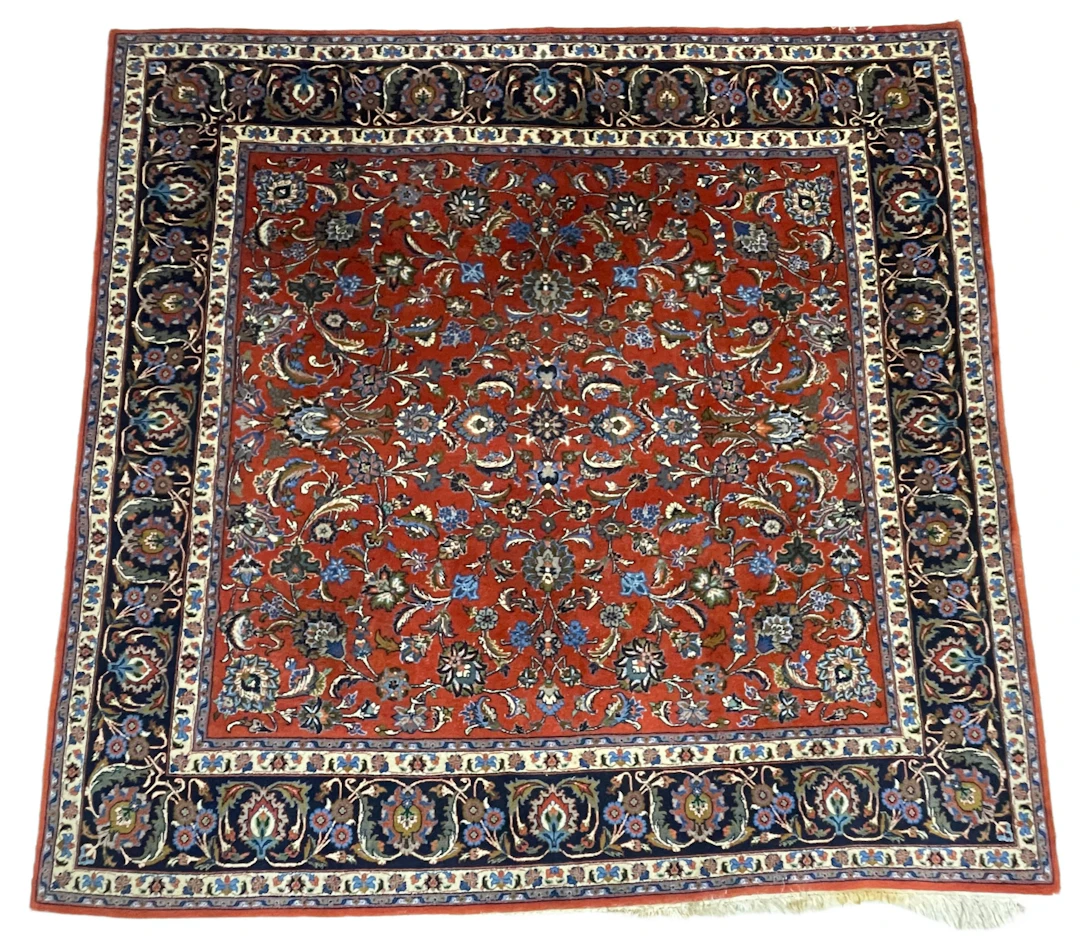 Los 1359: Handgeknüpfter quadratischer Orientteppich, Gonabad, Persien
