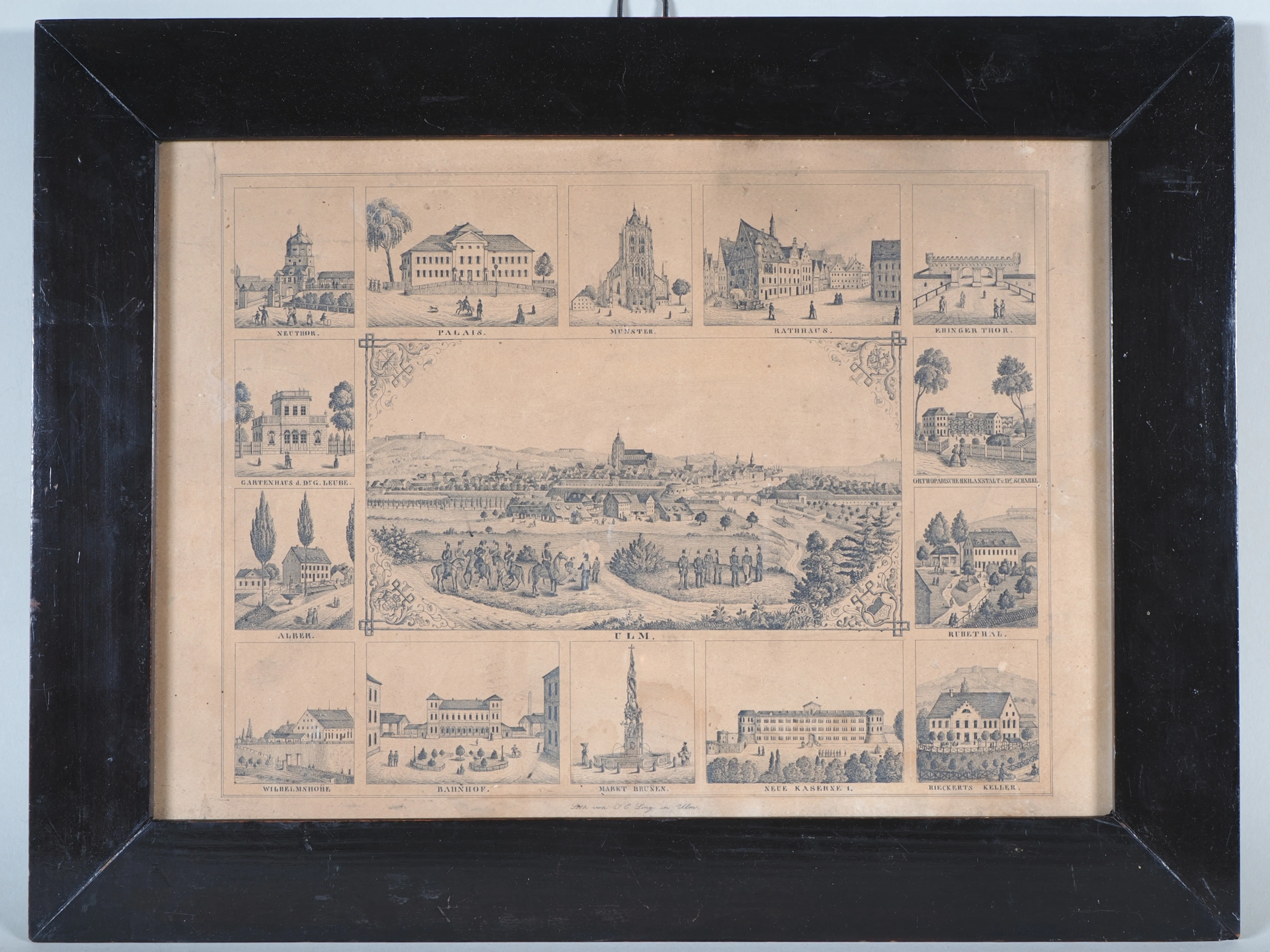 Los 245: Ulm von Südwesten um 1860