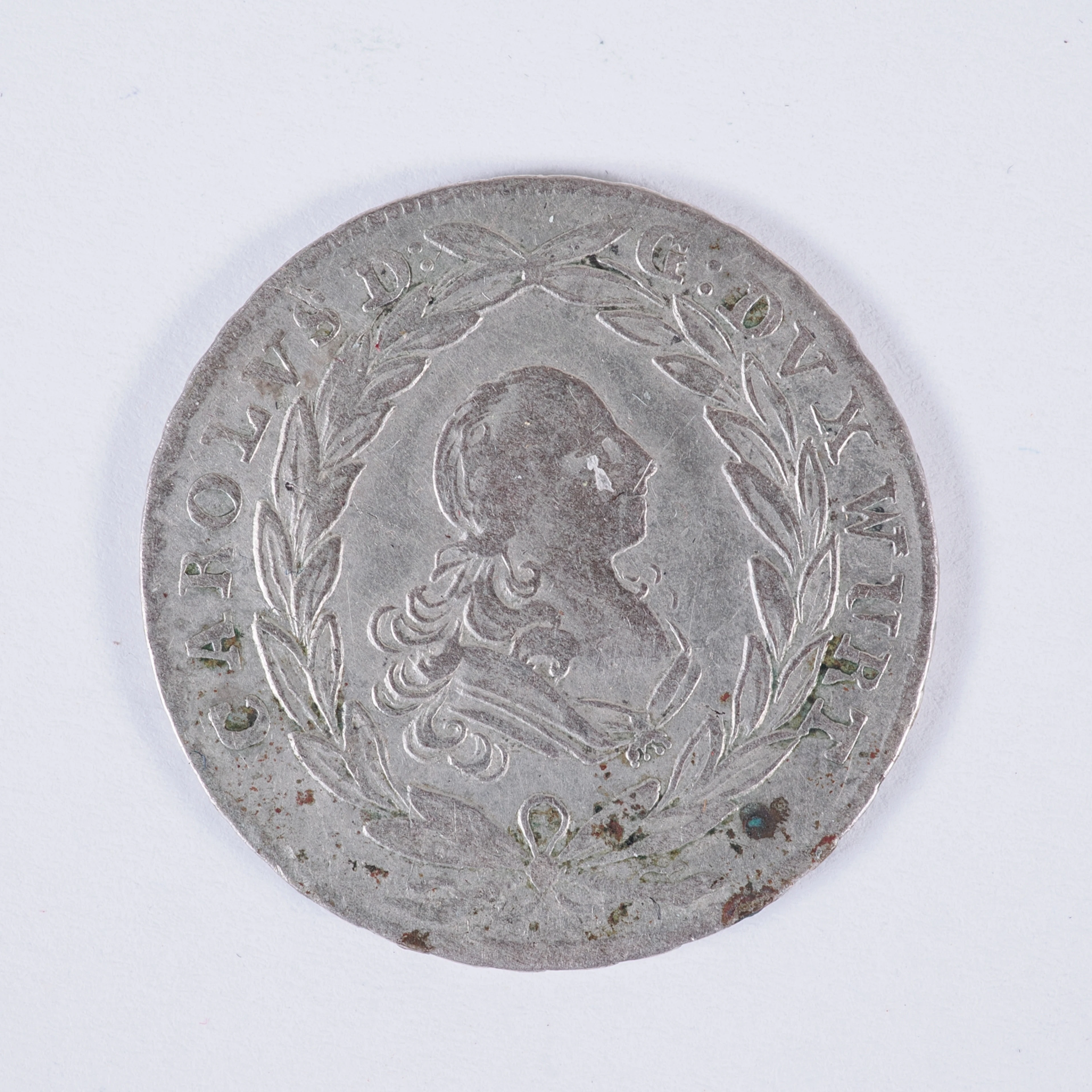Los 1407: 20 Kreuzer 1763 (Silber) - Karl Eugen, Württemberg