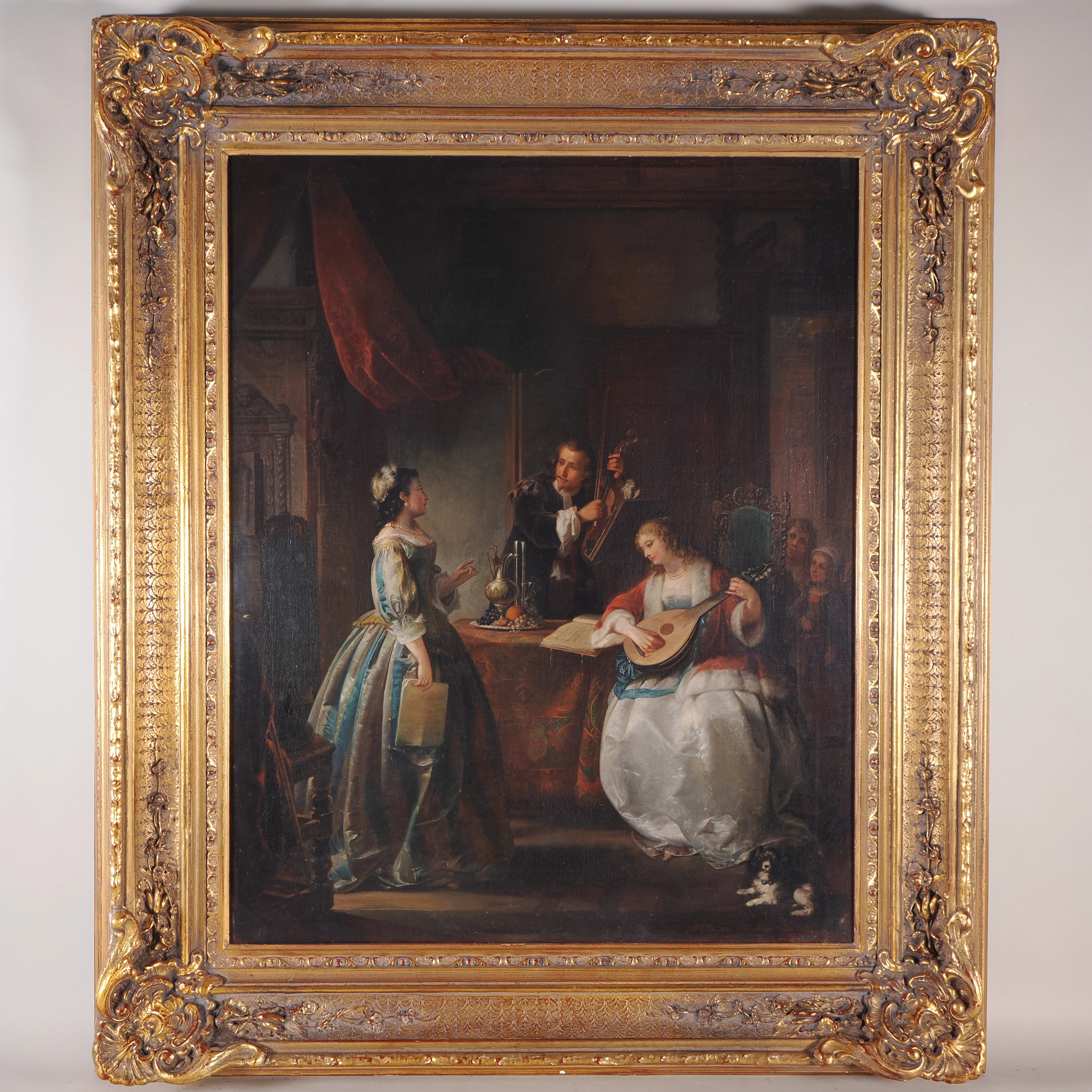 Los 86: Jakob Emanuel Gaisser, Genreszene beim Musizieren, München 1863