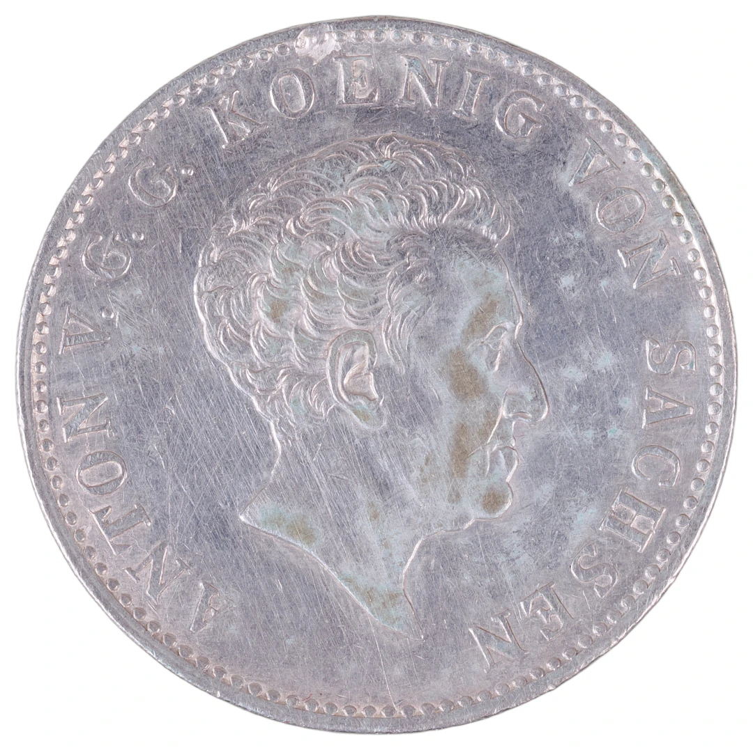Los 1440: Königreich Sachsen 1 Taler Silbermünze 1829 S König Anton
