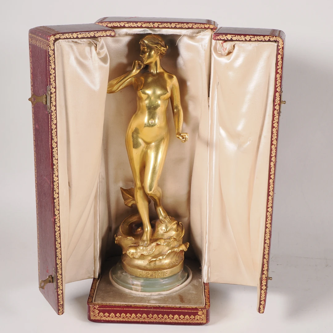 Los 1094: Bronzestatue Amphitrite, feuervergoldet, 1852-1926