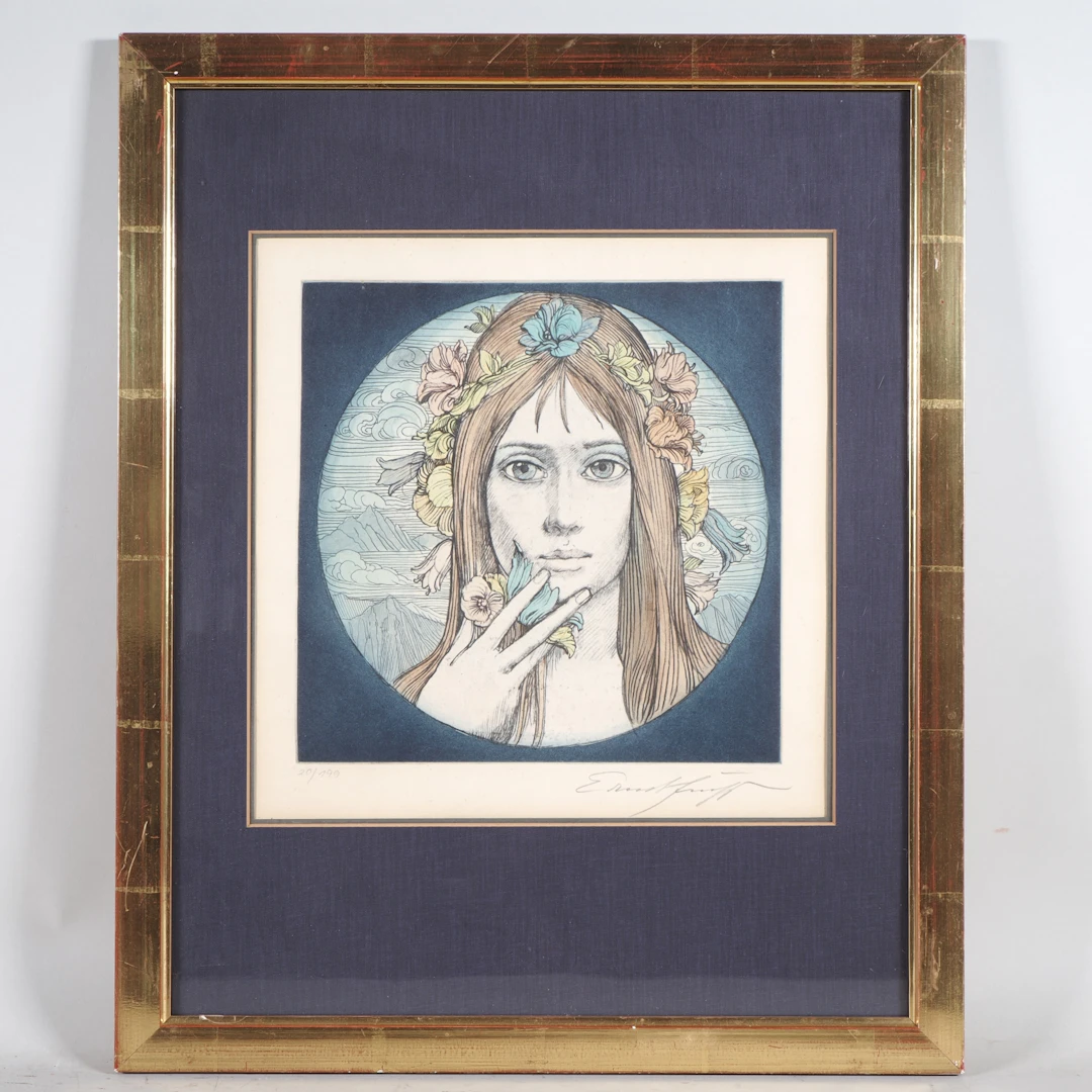 Los 267: Ernst Fuchs (1930 - 2015, Wien) - Blumenmädchen "Flora"