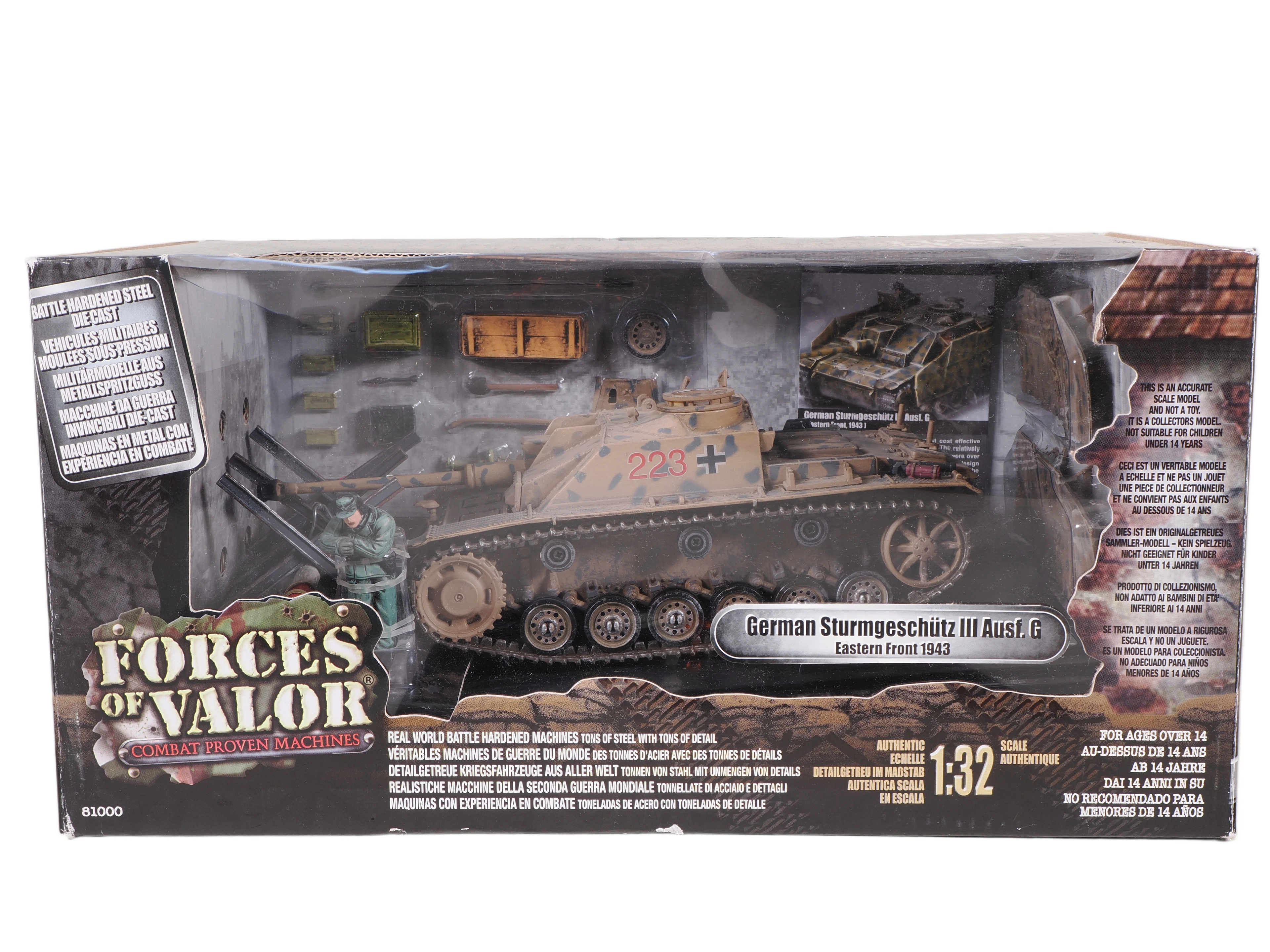 Los 2547: Unimax Forces of Valor German Sturmgeschütz III Ausf. G 1:32, in OVP