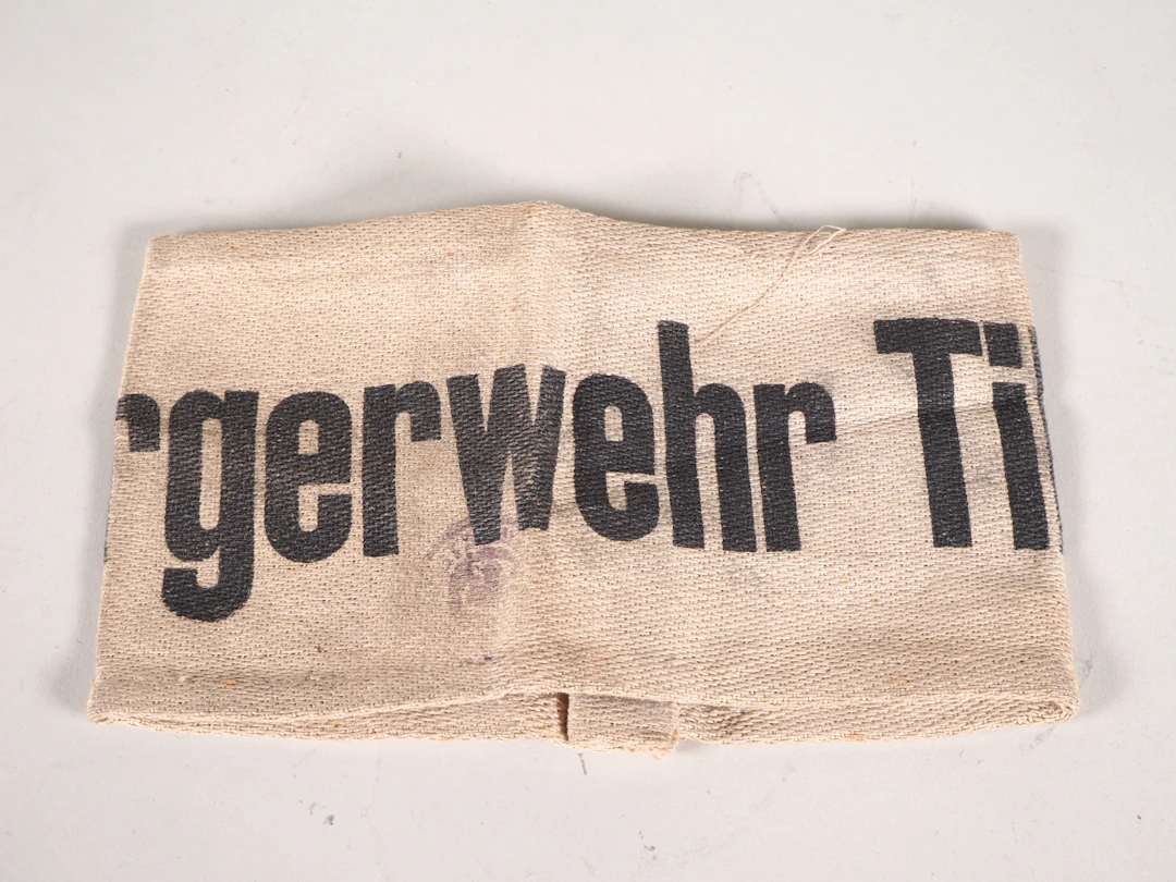 Los 2186: Rarität Armbinde Bürgerwehr Tilsit Ostpreußen 1914-1925