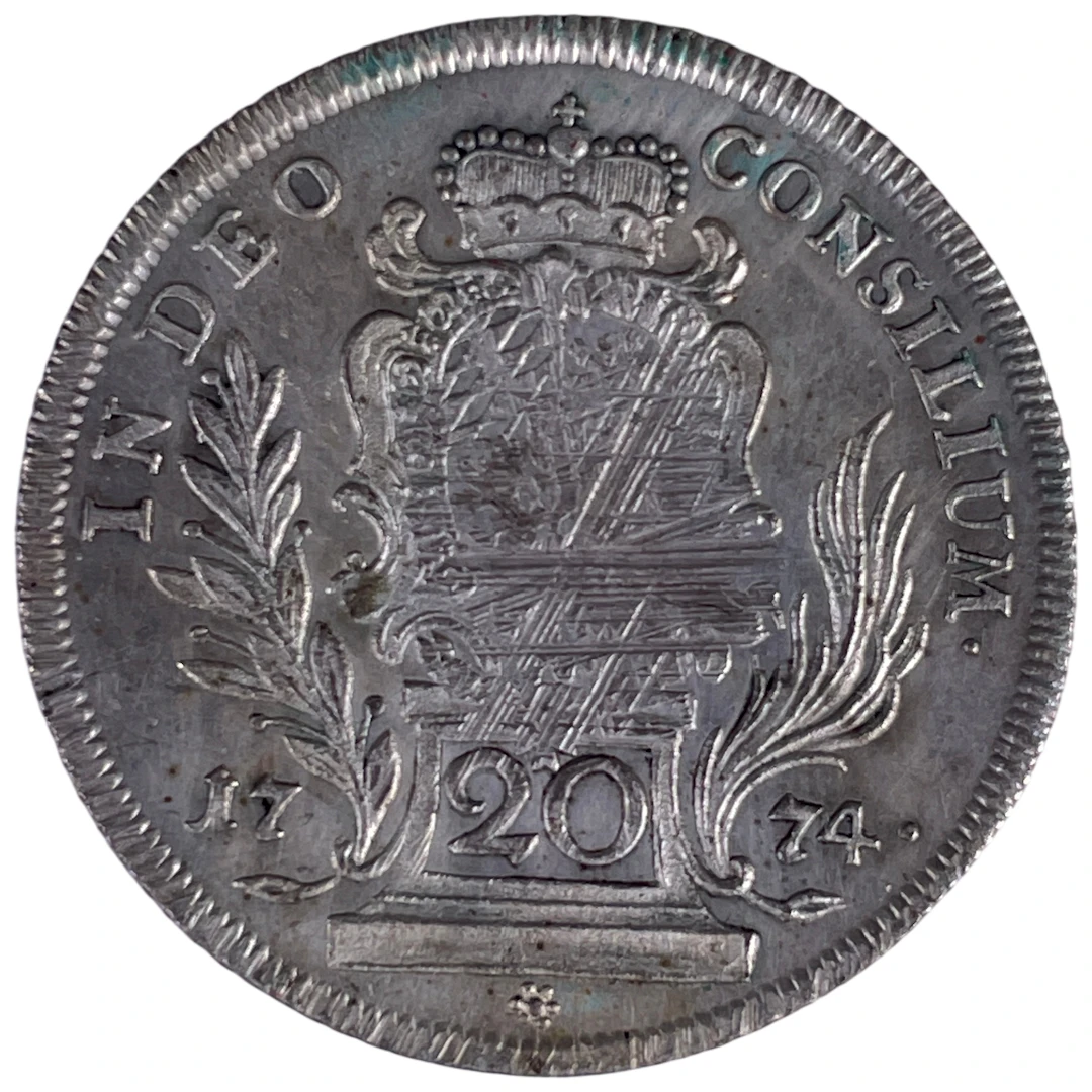 Los 1415: Kurfürstentum Bayern 20 Kreuzer Silbermünze Maximilian III.