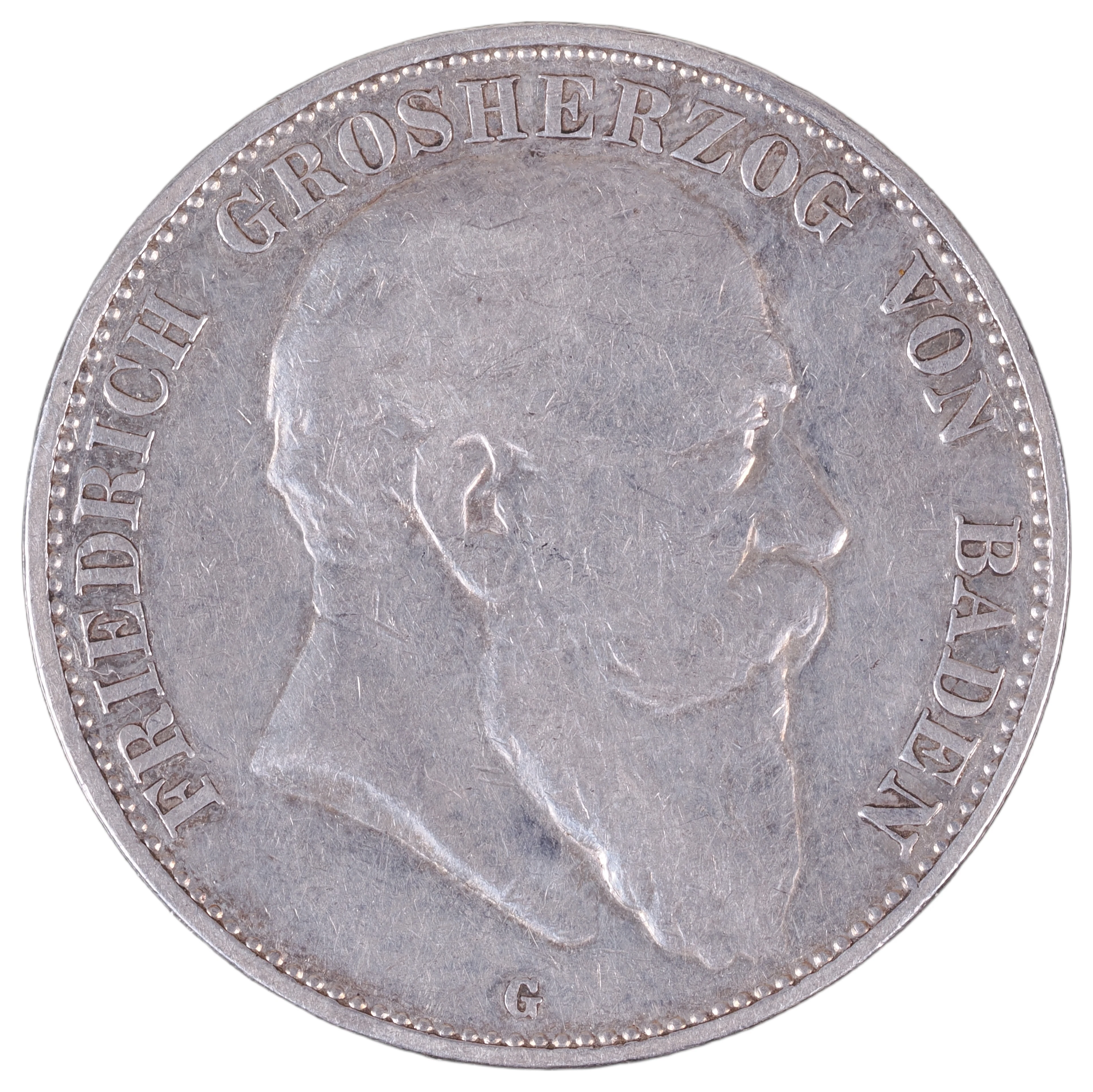 Los 1442: Deutsches Reich Baden 5 Mark Silbermünze 1903 G Friedrich I.