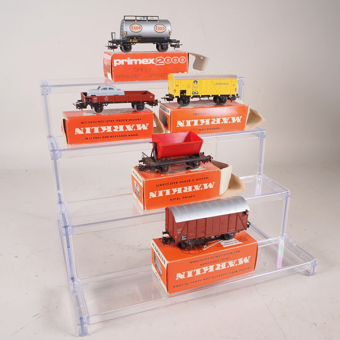 Los 1829: Märklin 5x Güterwagen: 4540, 4506, 4513, 4504, 4509, in OVP
