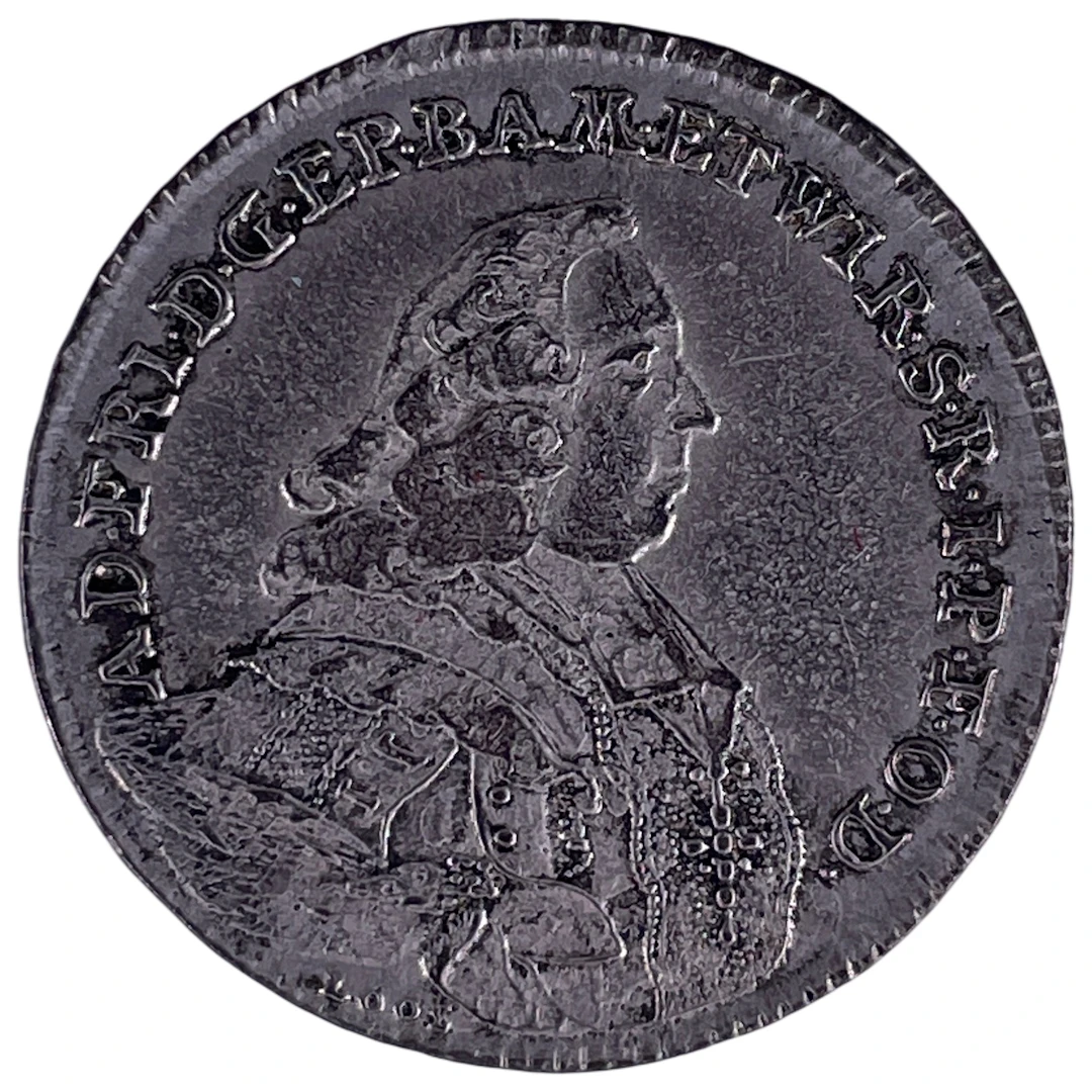 Los 1419: Silbermünze 20 Kreuzer 1763 Salzburg Sigismund III von Schrattenbach