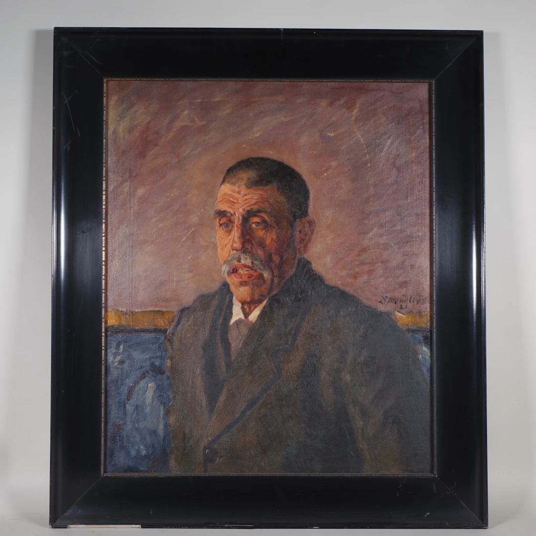 Los 104: Alfred Mendler (1879, Riedlingen - 1955, Ulm) - Herrenporträt, 1921
