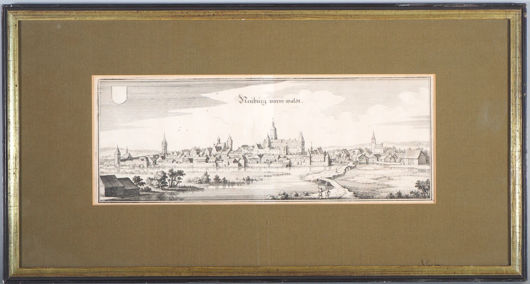 Los 219: Neunburg vorm Wald, Kupferstich von Merian 1644