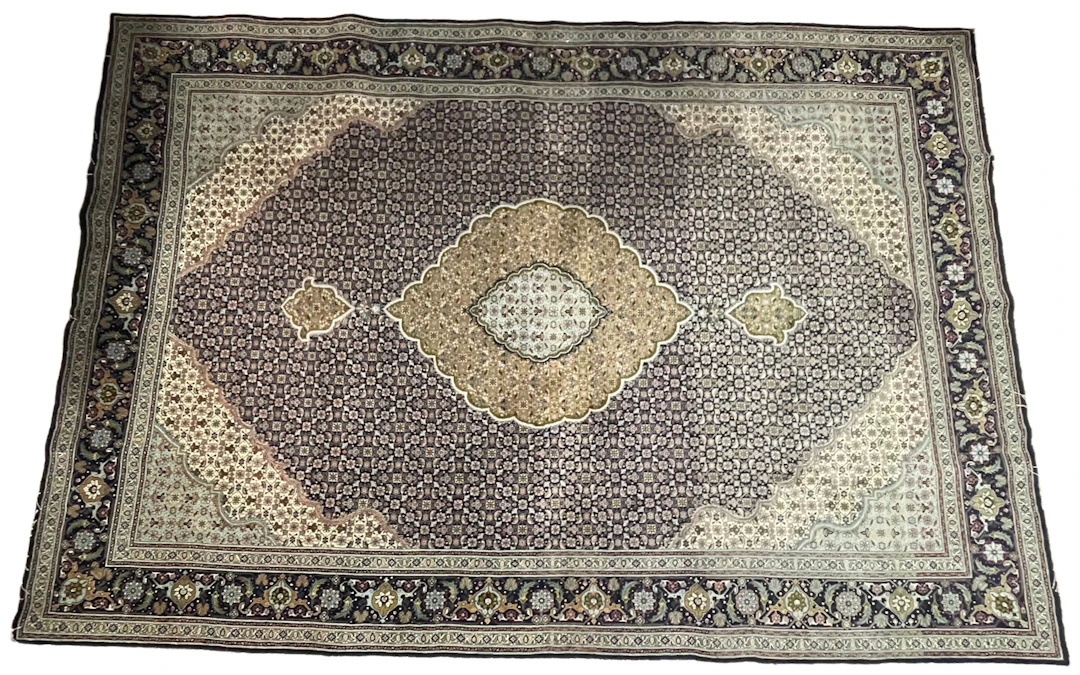 Los 1355: Handgeknüpfter Täbriz Perserteppich, 290 x 197cm