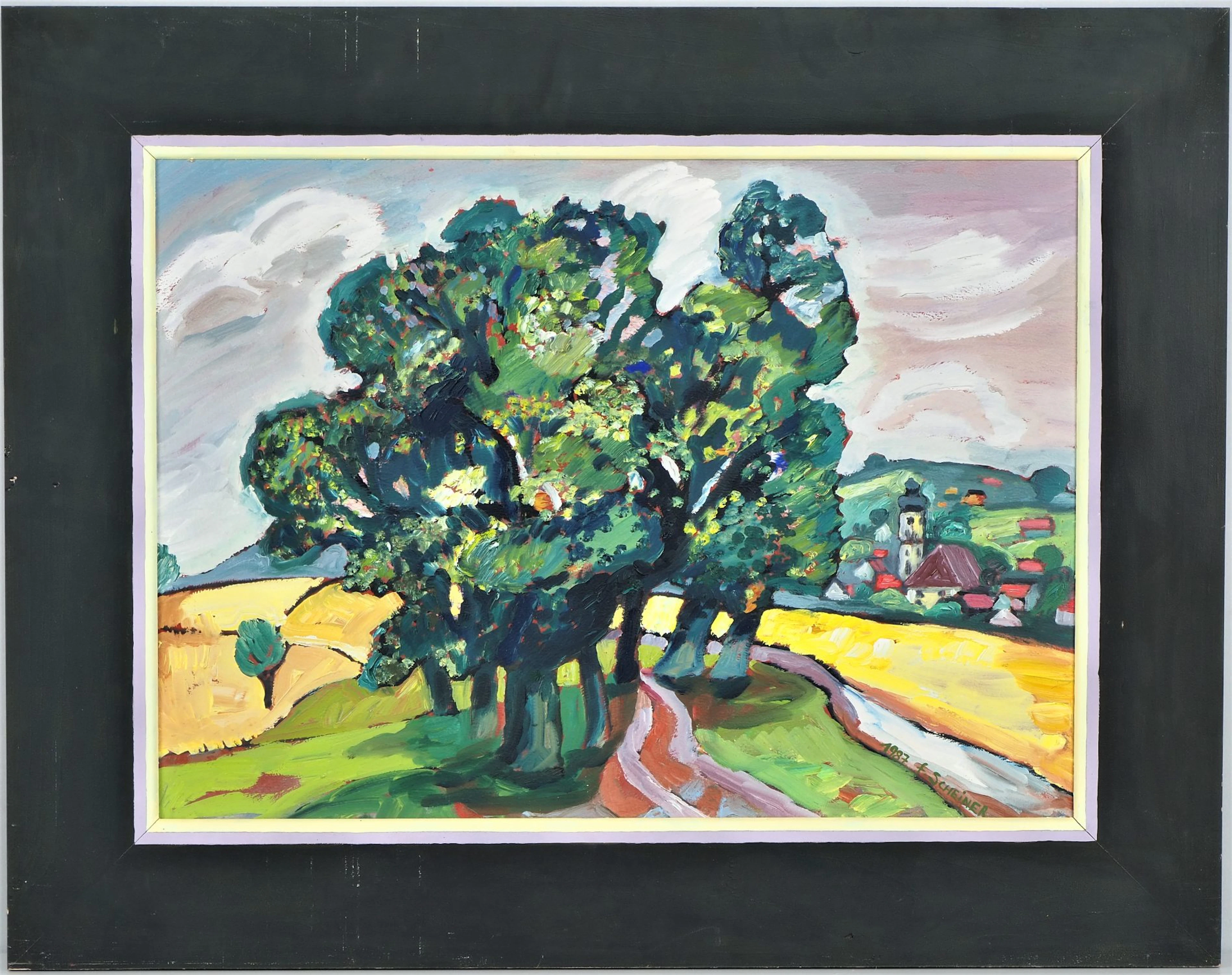 Los 151: Fridrun Scheiner (*1939, Lindau) - Landschaft mit Bäumen