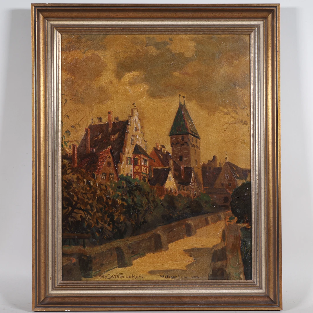 Los 107: Otto Schäffenacker (1888 - 1964, Ulm) - Metzgerturm Ulm, 1920/30er