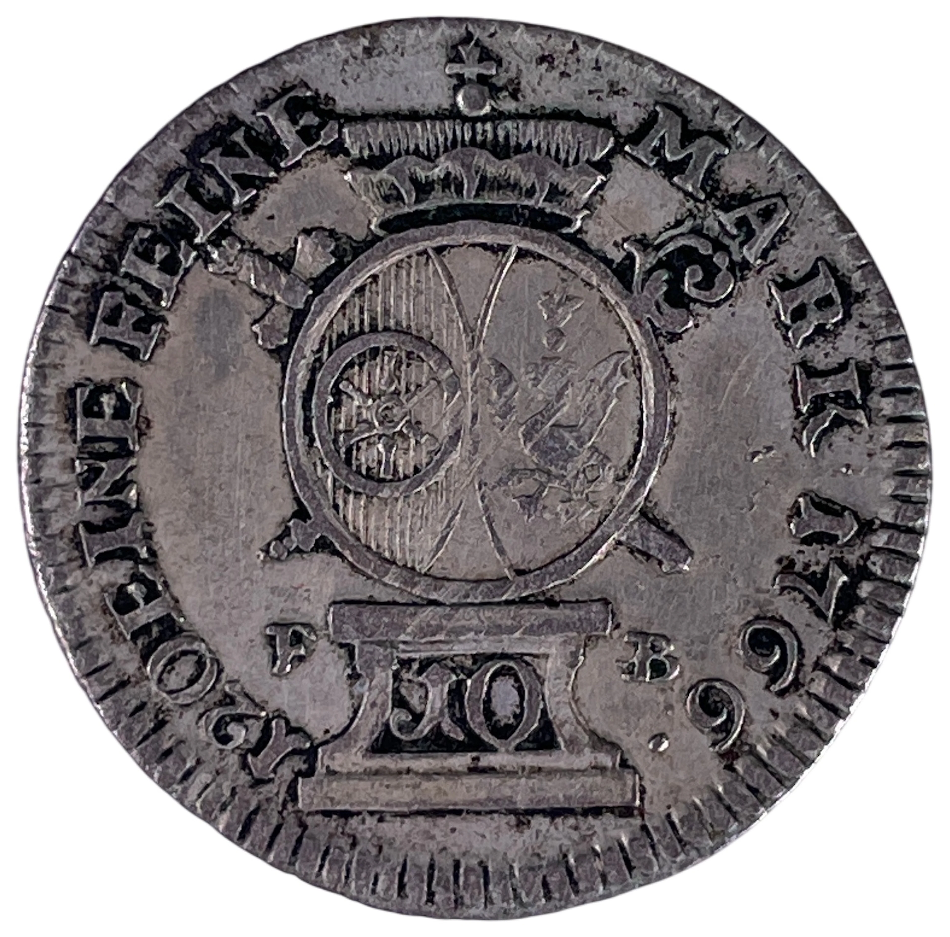 Los 1431: Kurfürstentum Mainz 10 Kreuzer Silbermünze 1766 Emmerich