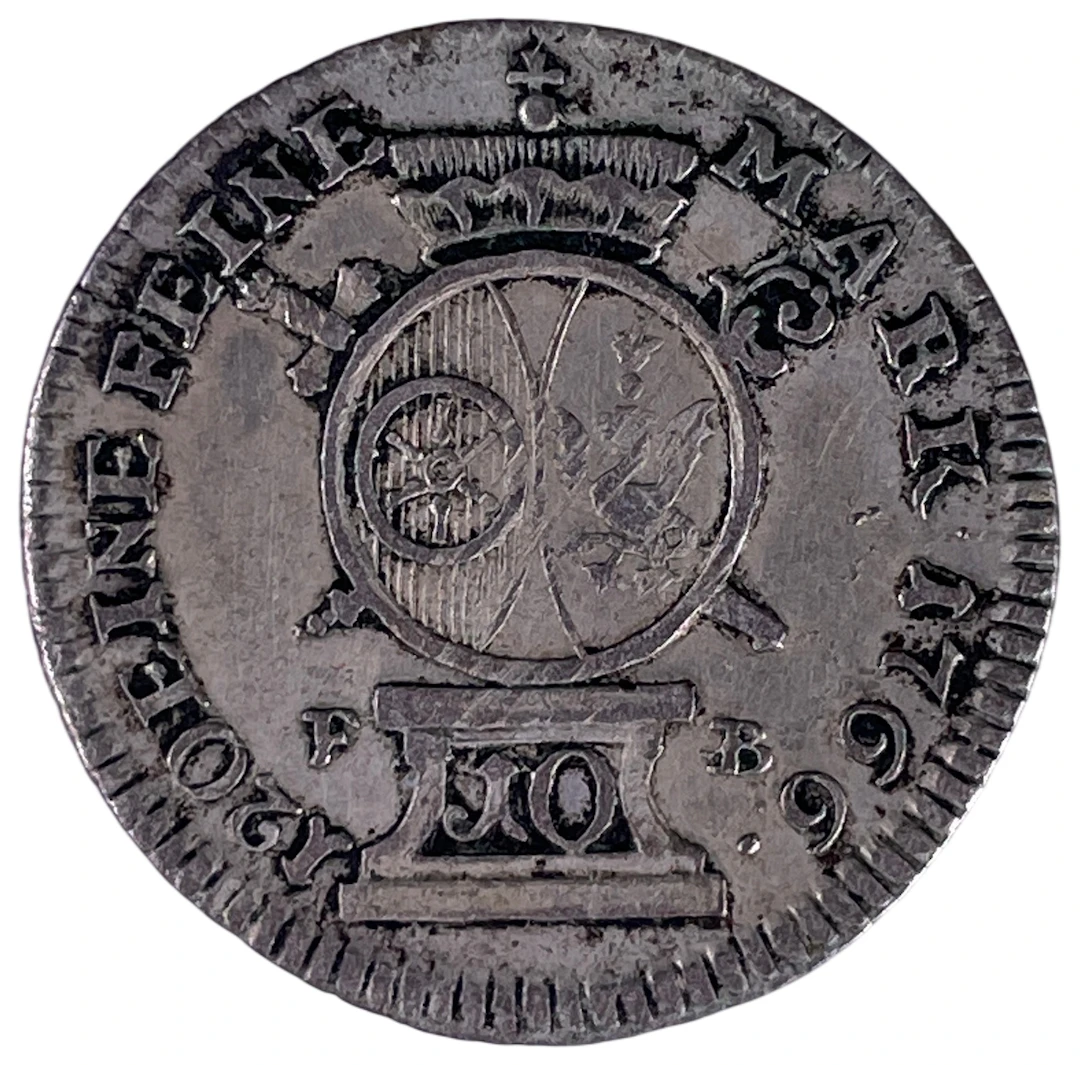 Los 1431: Kurfürstentum Mainz 10 Kreuzer Silbermünze 1766 Emmerich